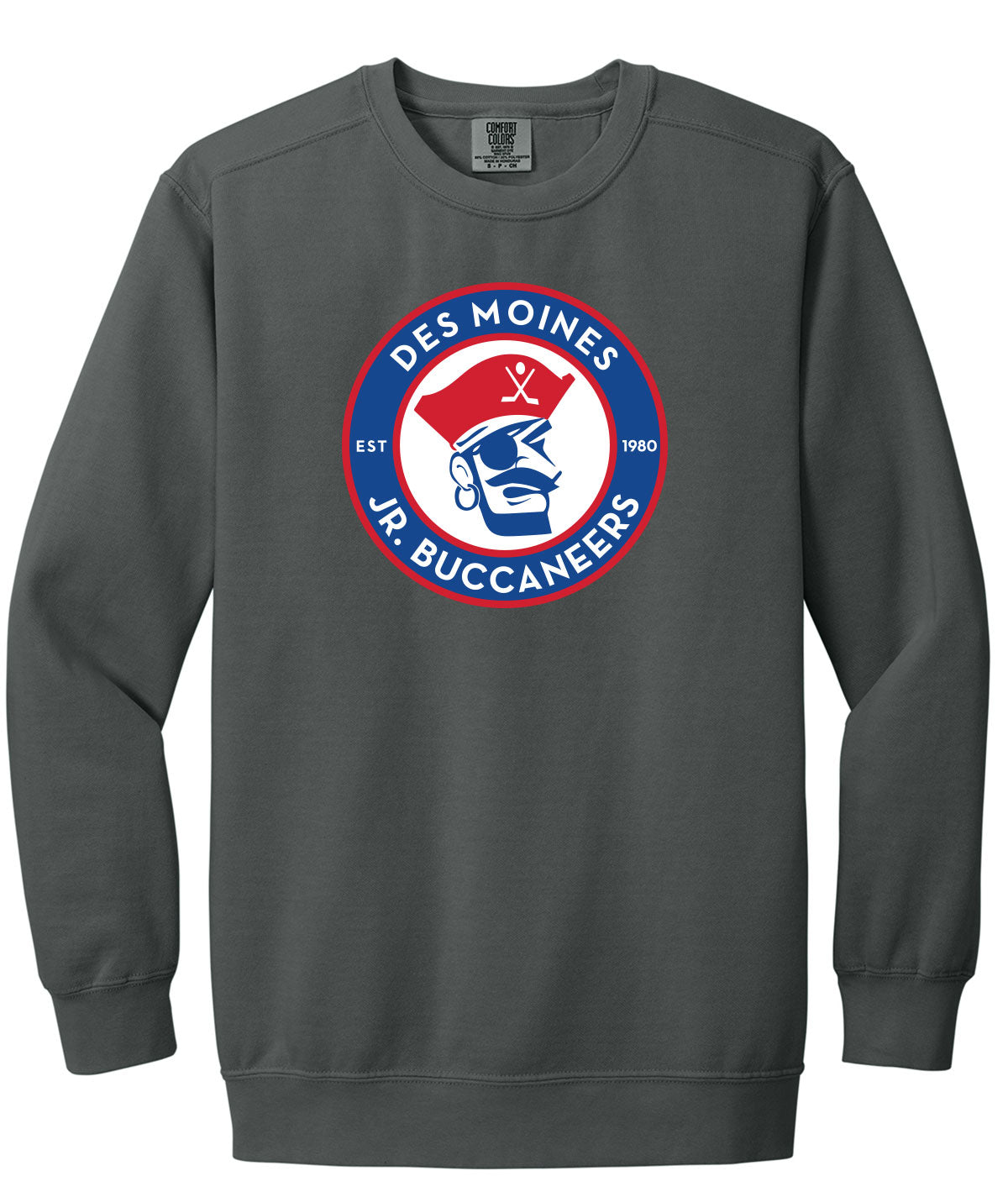 Des Moines Jr. Bucs Comfort Colors Crewneck Sweatshirt