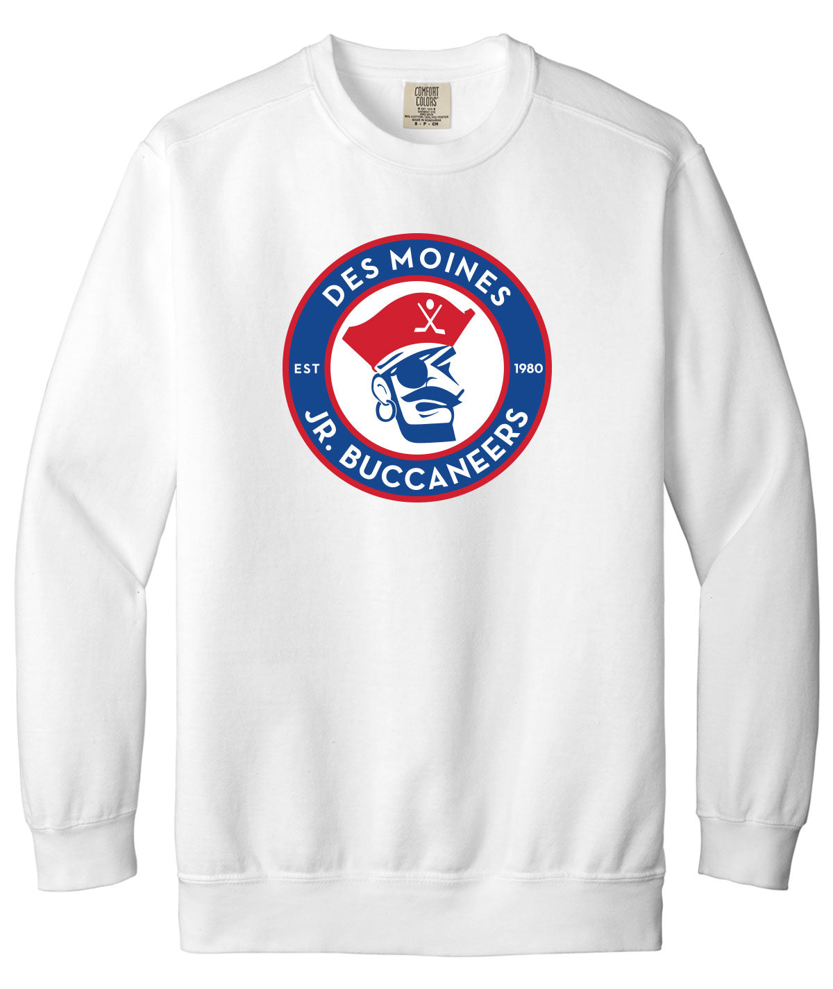 Des Moines Jr. Bucs Comfort Colors Crewneck Sweatshirt