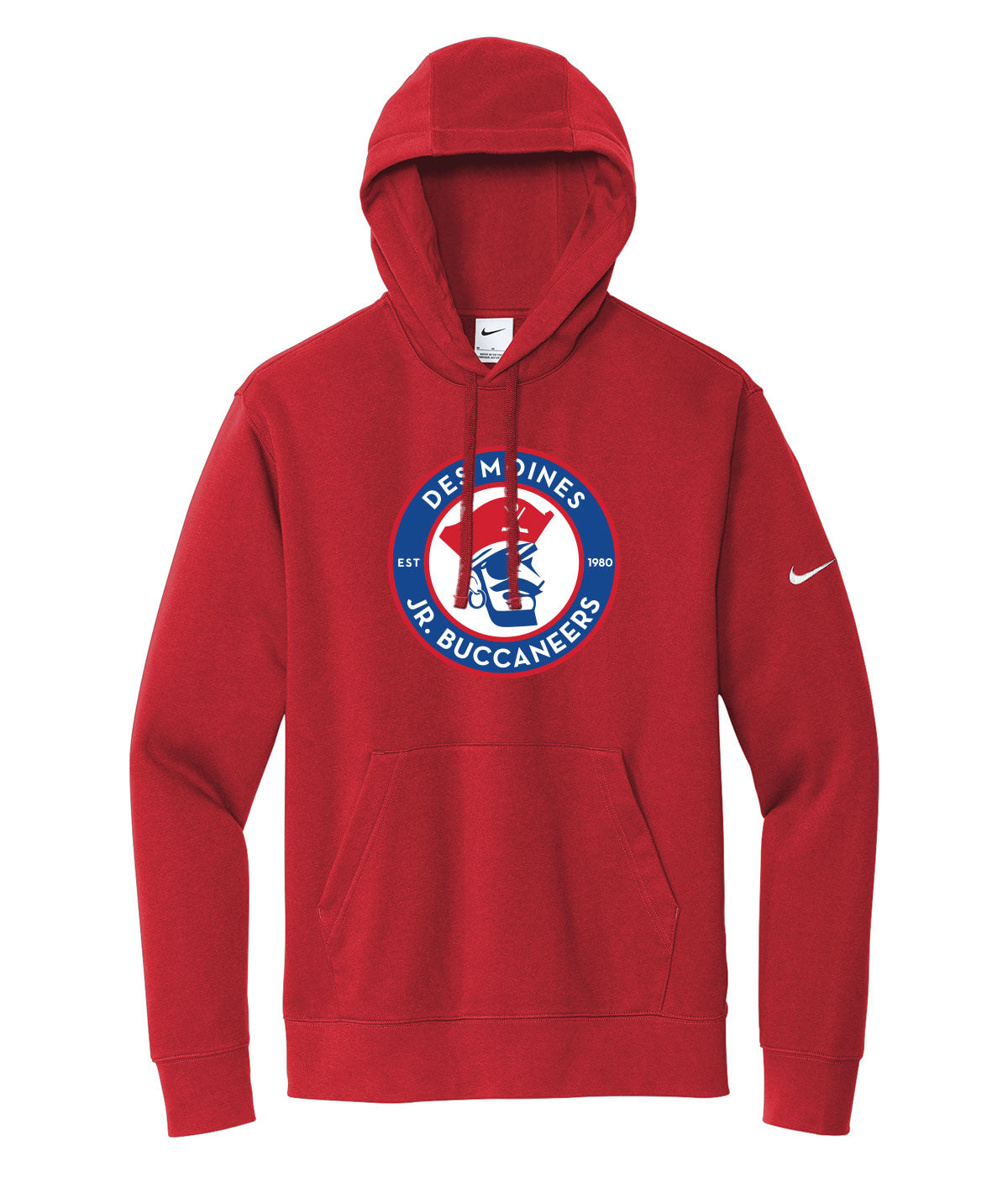 Des Moines Jr. Bucs Nike Fleece Hoodie