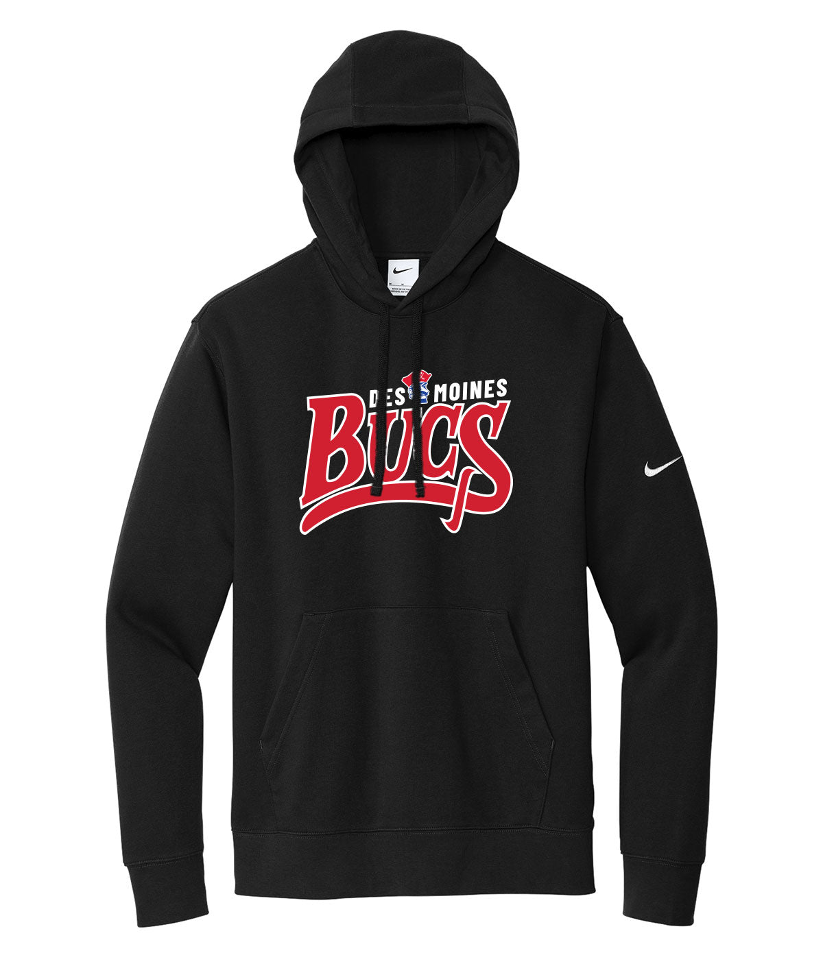 Des Moines Jr. Bucs Nike Fleece Hoodie