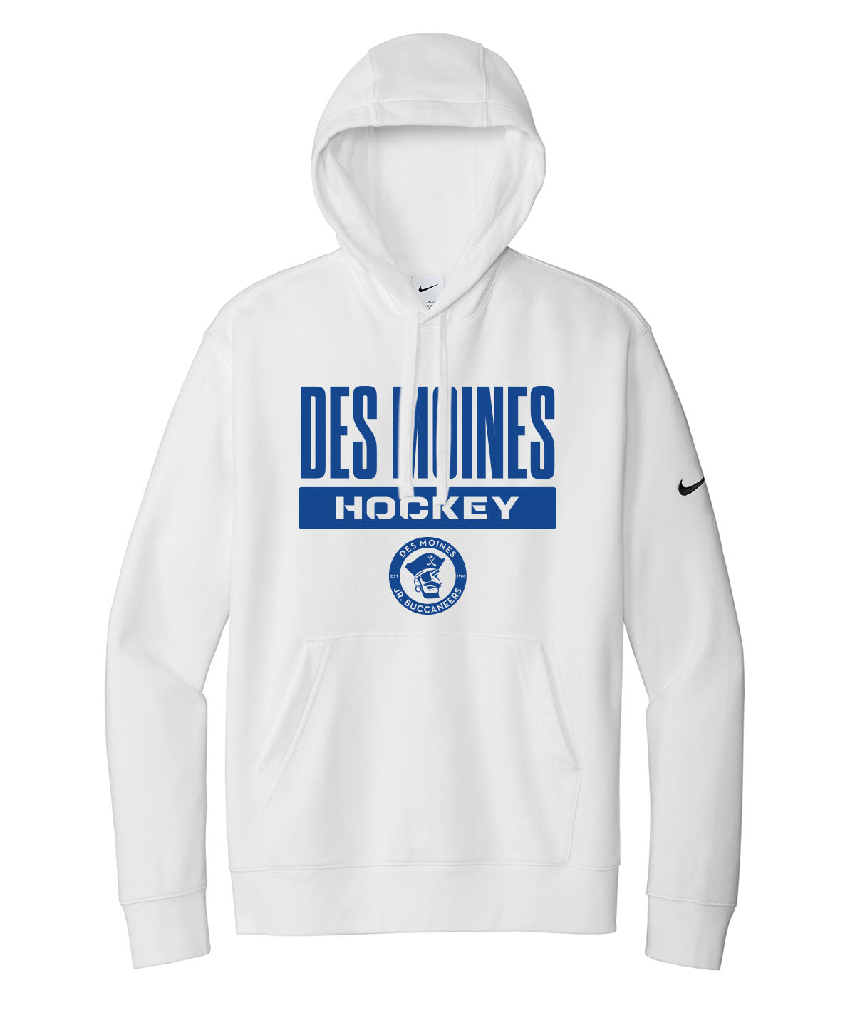 Des Moines Jr. Bucs Nike Fleece Hoodie
