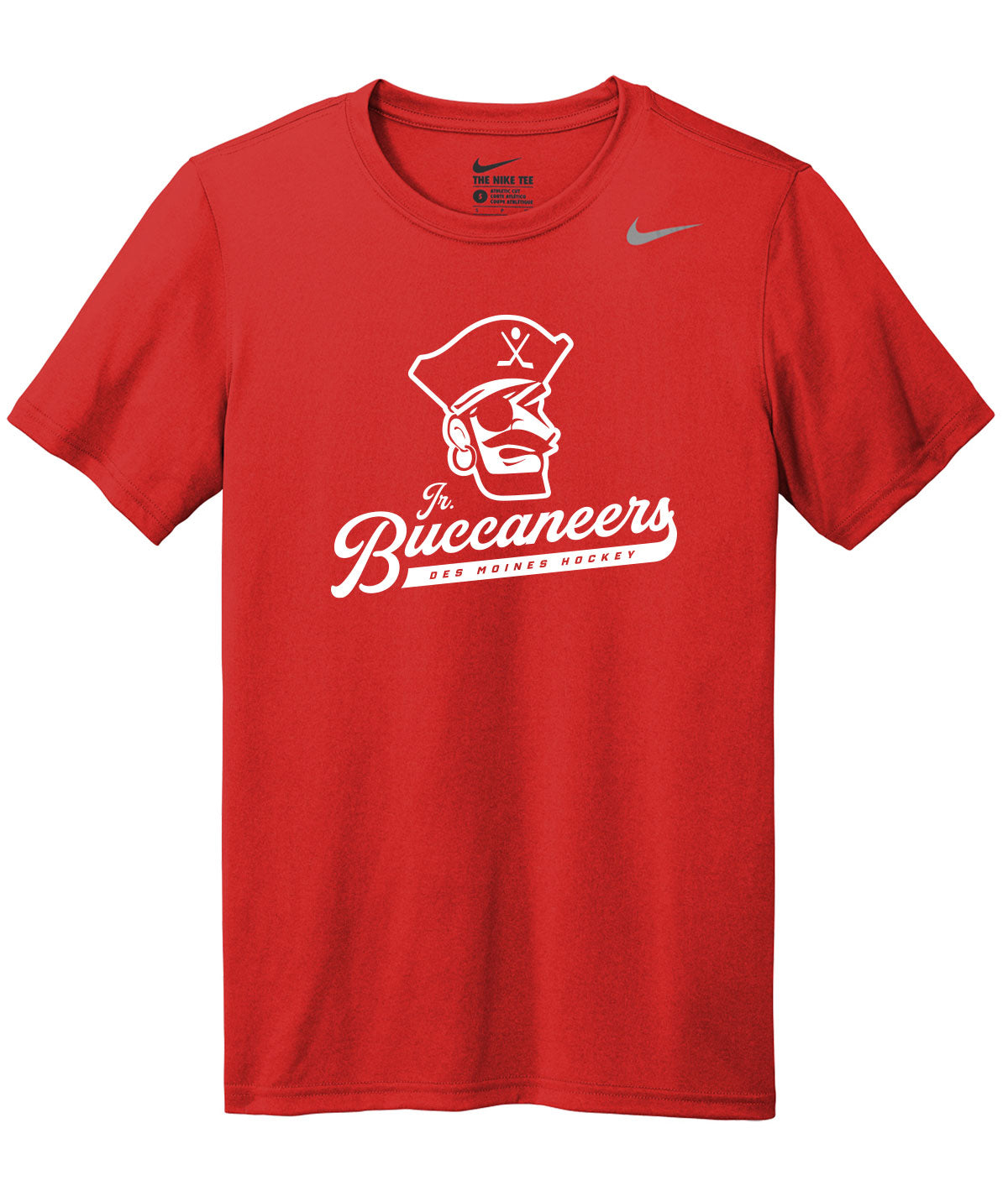 Des Moines Jr. Buccaneers Script Nike Legend Tee