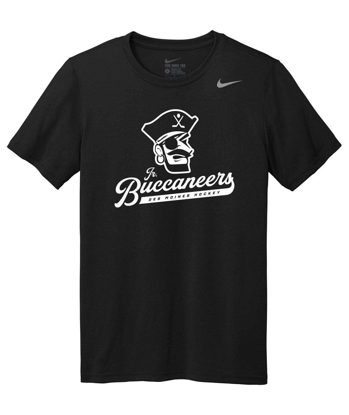 Des Moines Jr. Buccaneers Script Nike Legend Tee