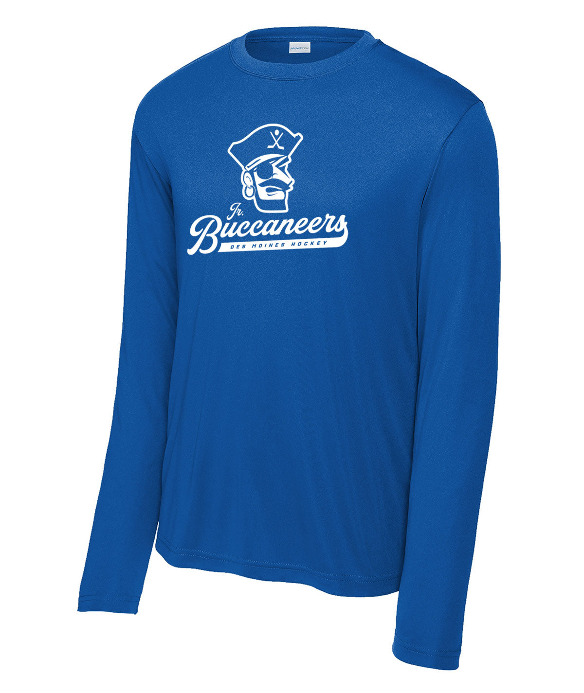 Des Moines Jr. Buccaneers Script Long-Sleeve Performance Tee