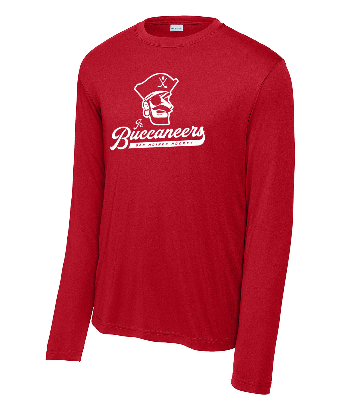 Des Moines Jr. Buccaneers Script Long-Sleeve Performance Tee