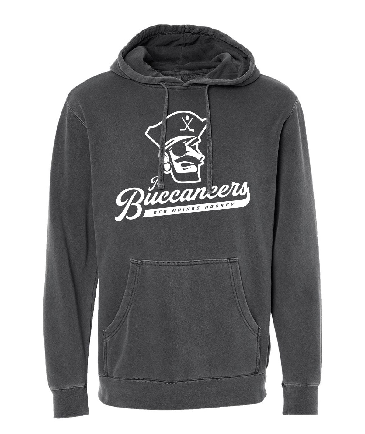 Des Moines Jr. Buccaneers Script Slouch Hoodie