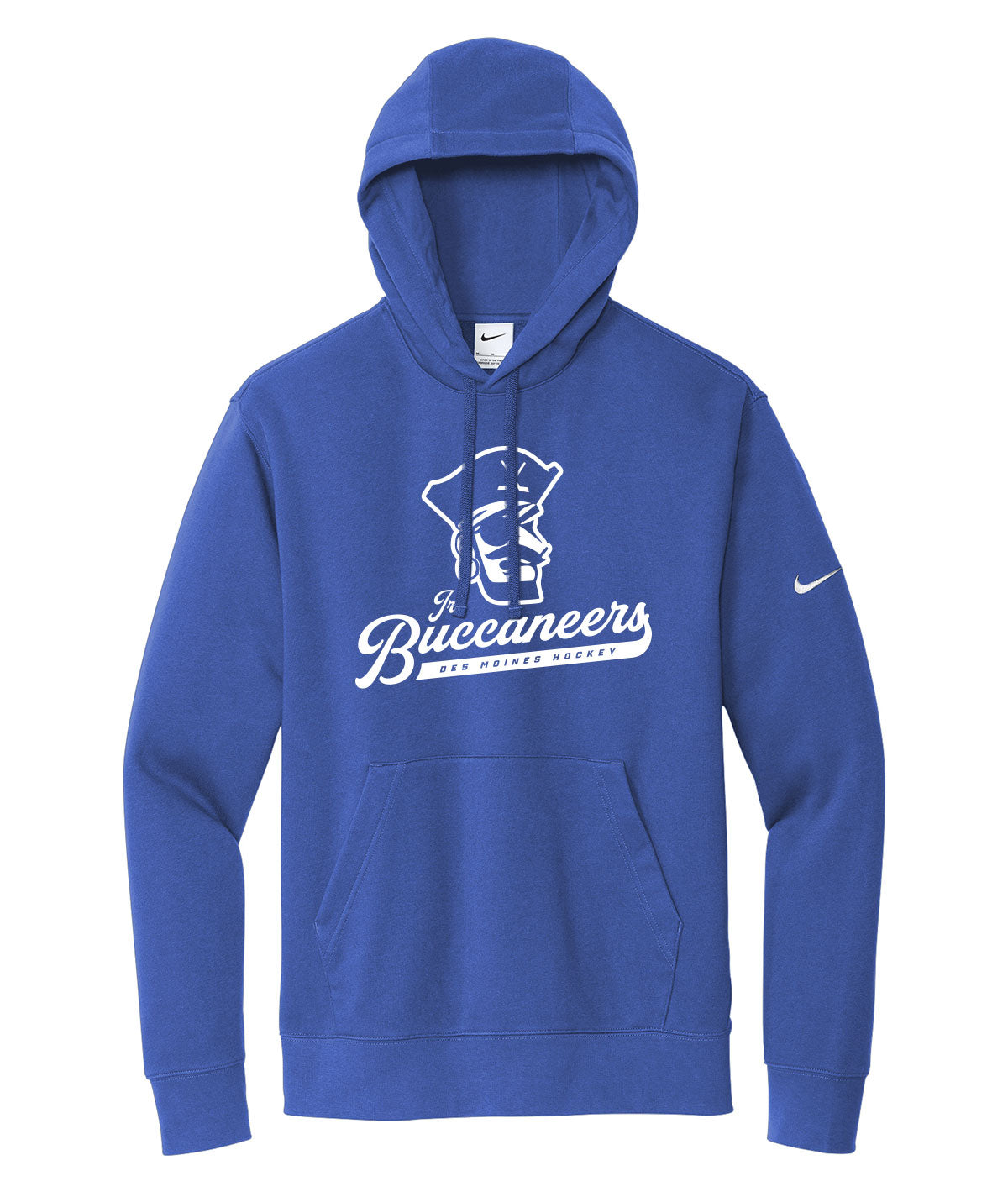 Des Moines Jr. Buccaneers Script Nike Fleece Hoodie