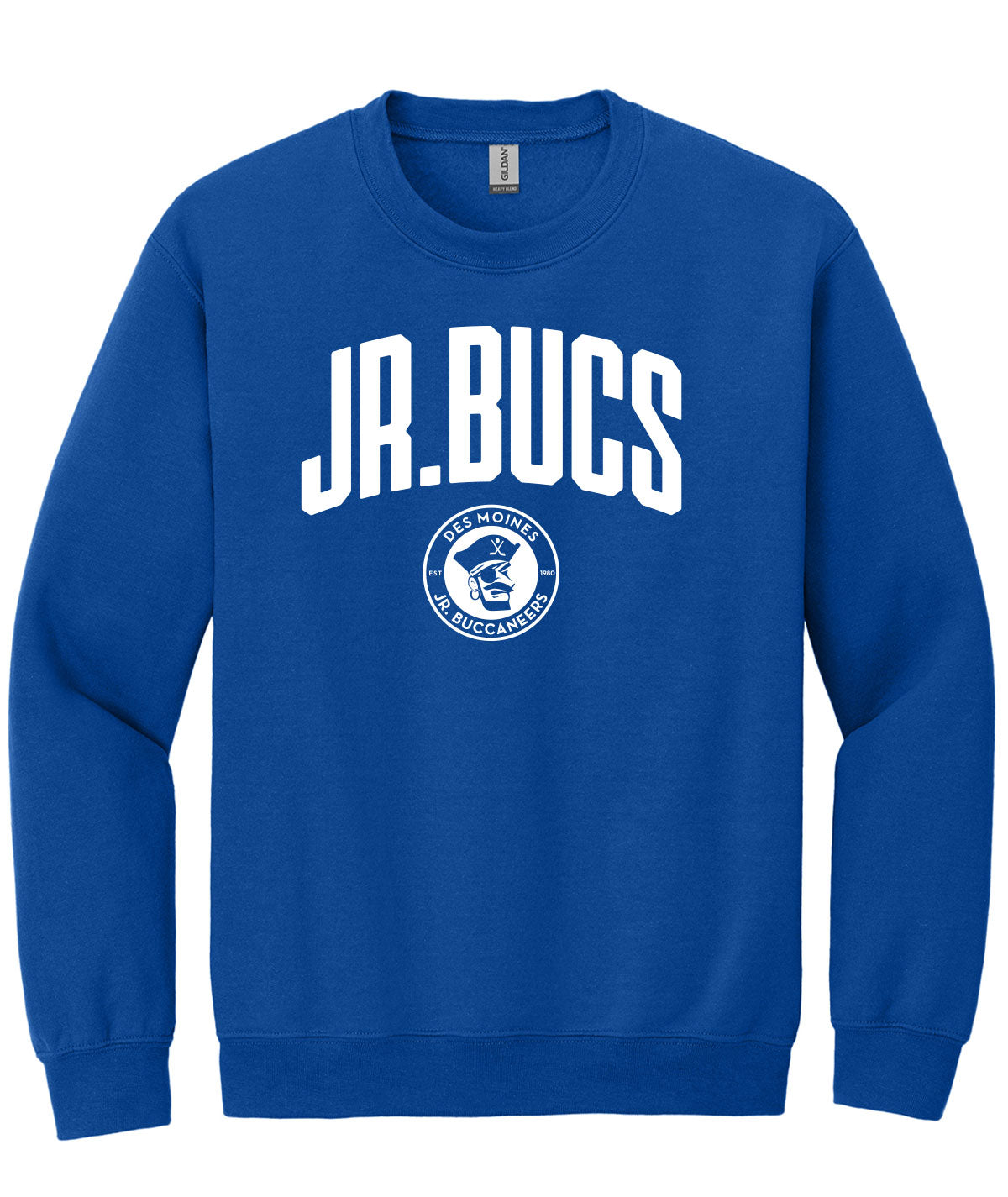 Des Moines Jr. Bucs Arch Crewneck Sweatshirt