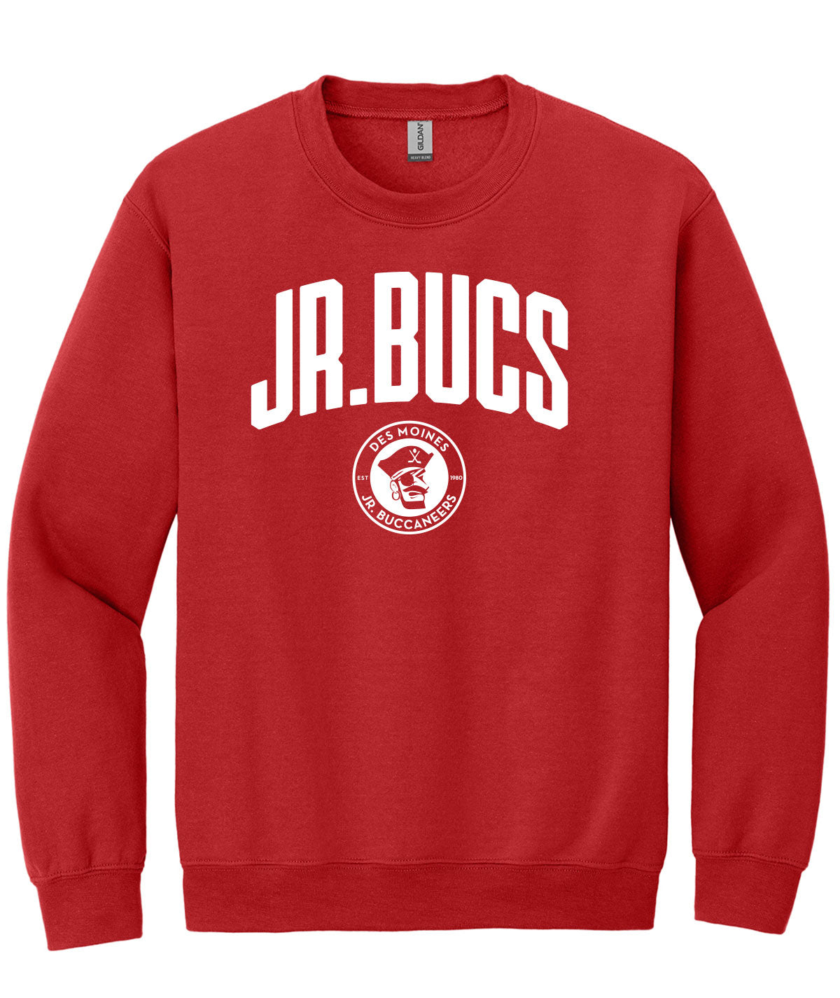 Des Moines Jr. Bucs Arch Crewneck Sweatshirt