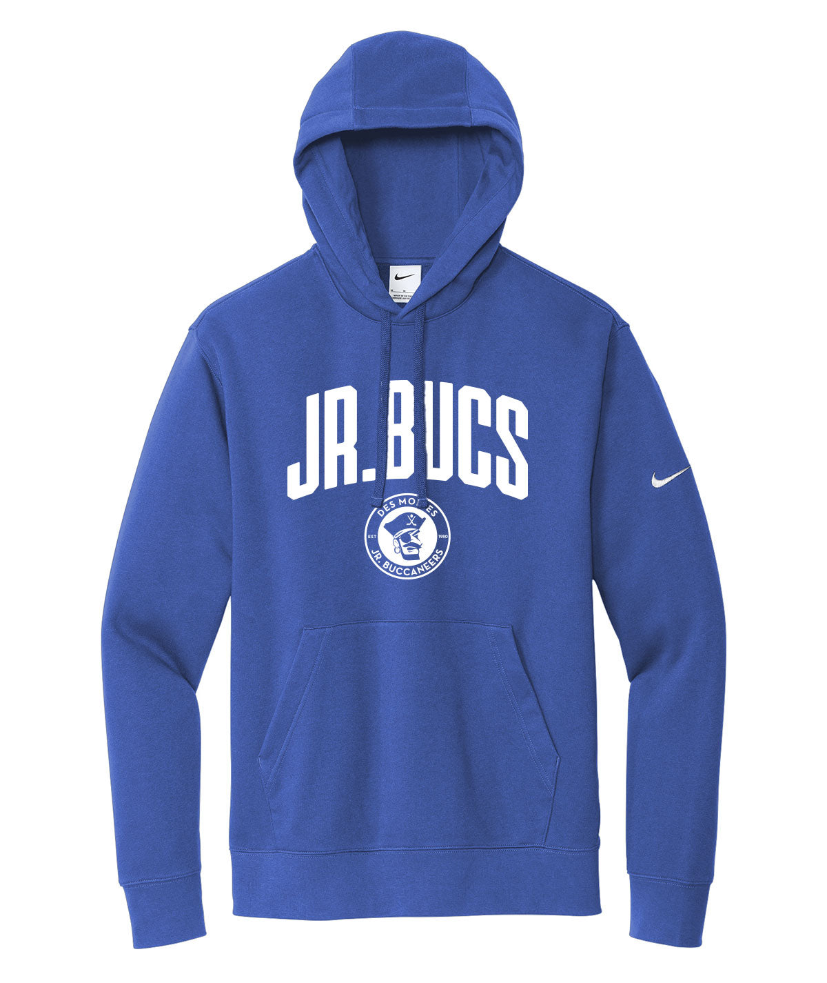 Des Moines Jr. Bucs Arch Nike Fleece Hoodie