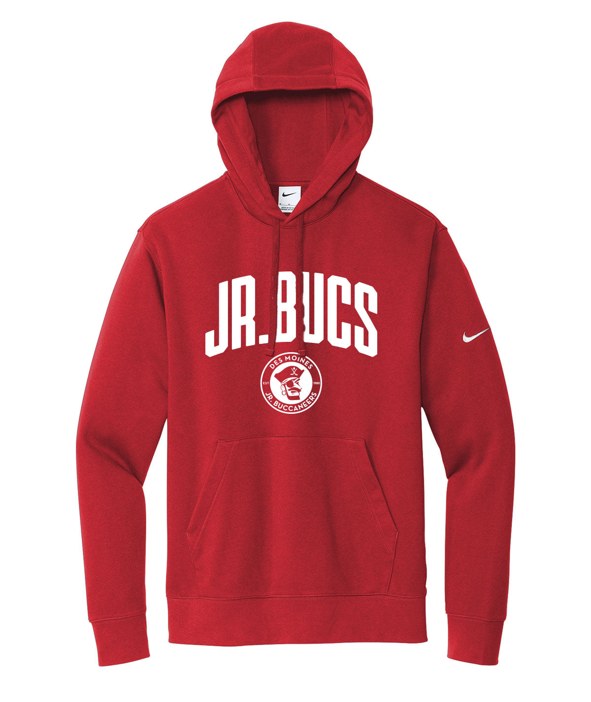 Des Moines Jr. Bucs Arch Nike Fleece Hoodie