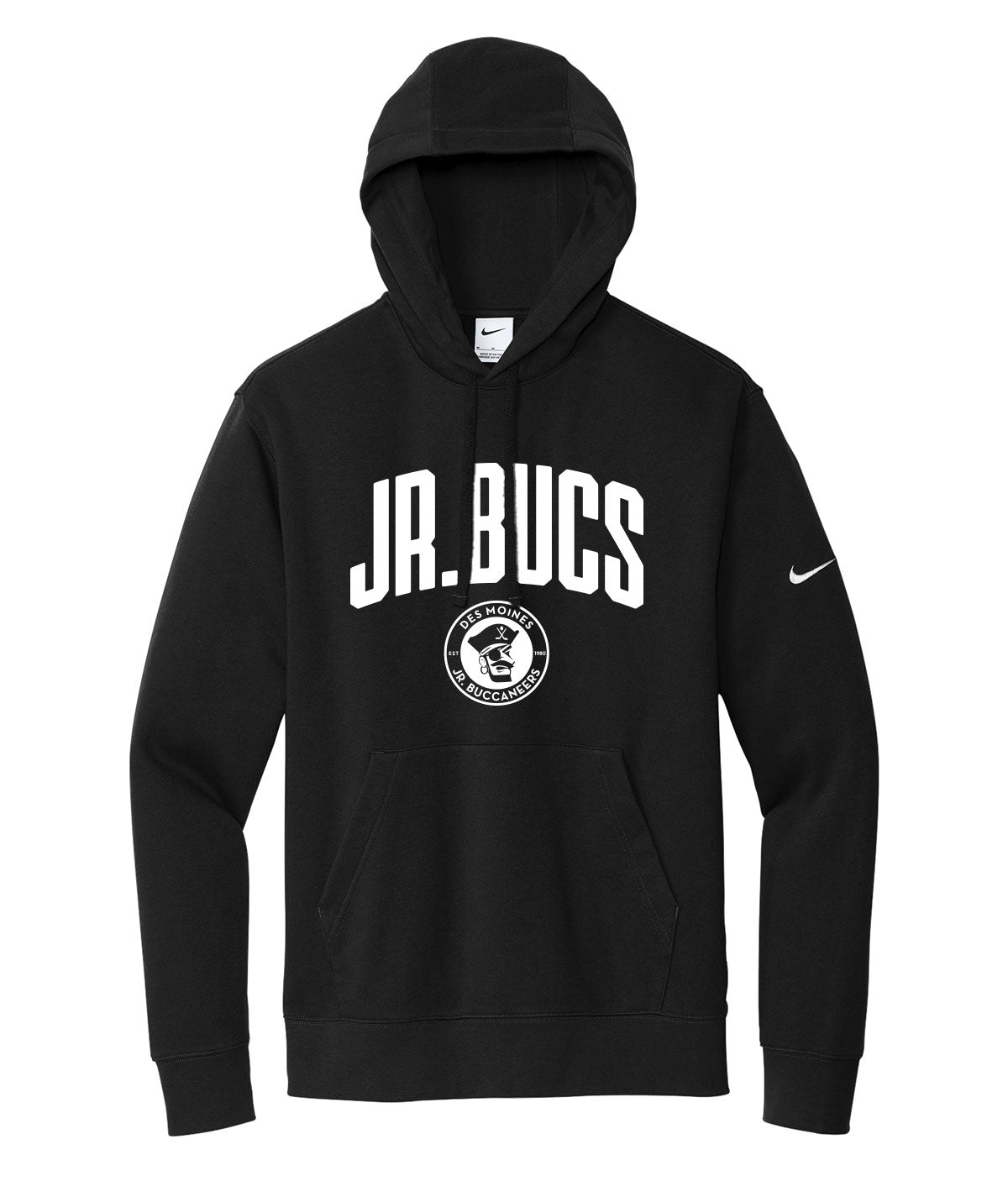 Des Moines Jr. Bucs Arch Nike Fleece Hoodie