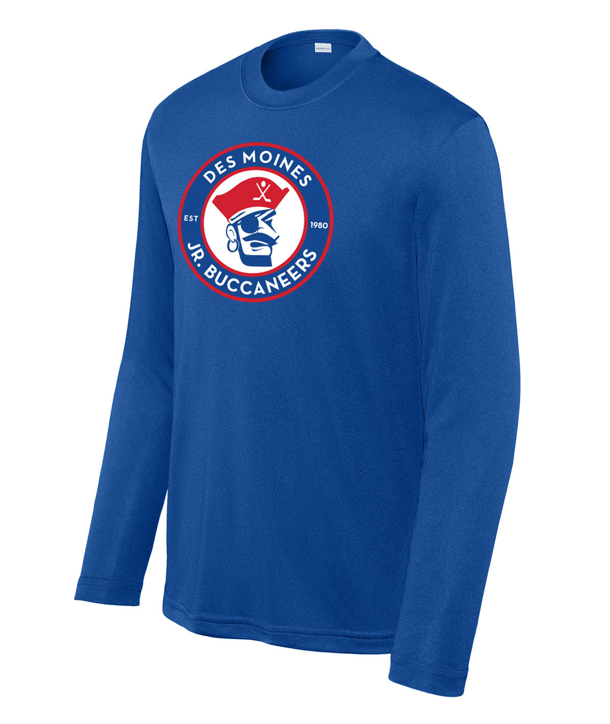 Des Moines Jr. Bucs Youth Long-Sleeve Performance Tee