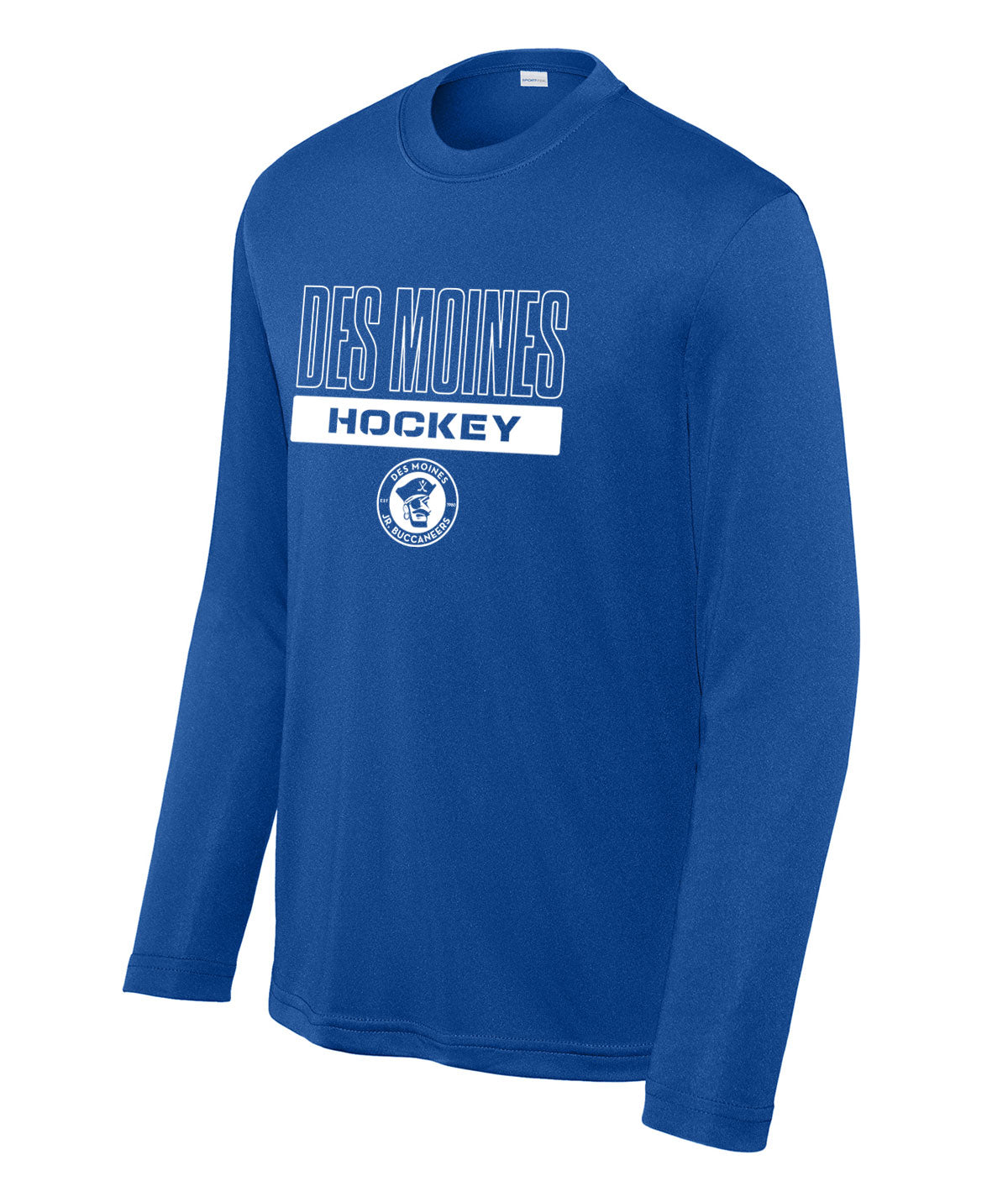 Des Moines Jr. Bucs Youth Long-Sleeve Performance Tee