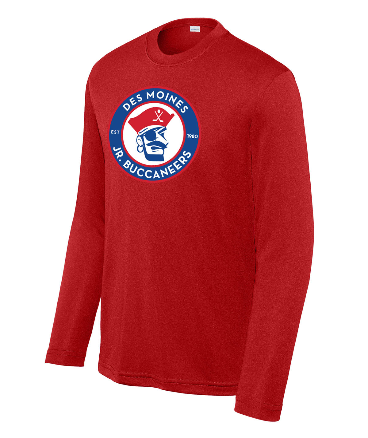 Des Moines Jr. Bucs Youth Long-Sleeve Performance Tee