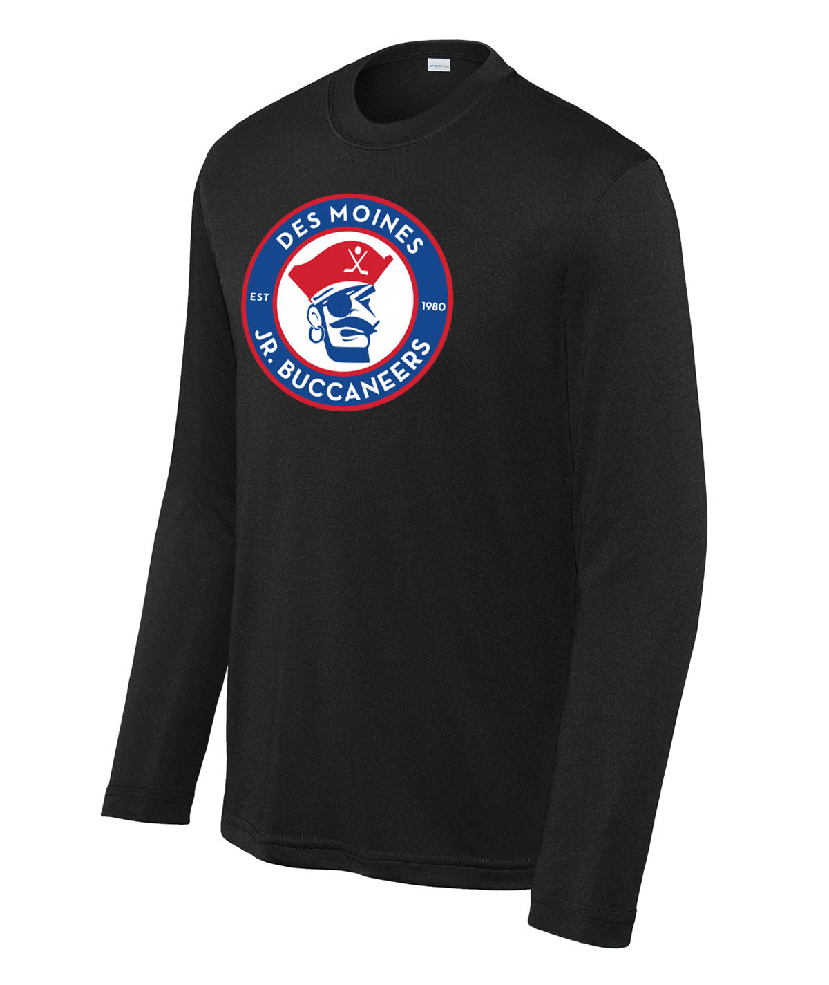 Des Moines Jr. Bucs Youth Long-Sleeve Performance Tee