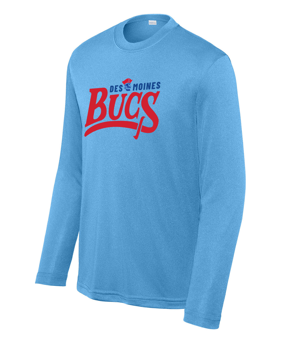 Des Moines Jr. Bucs Youth Long-Sleeve Performance Tee