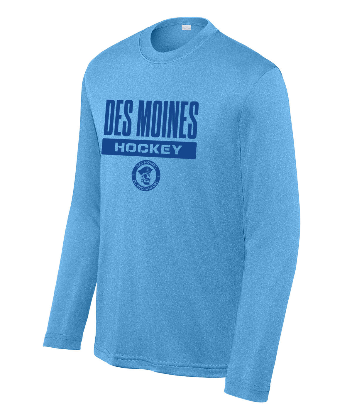 Des Moines Jr. Bucs Youth Long-Sleeve Performance Tee
