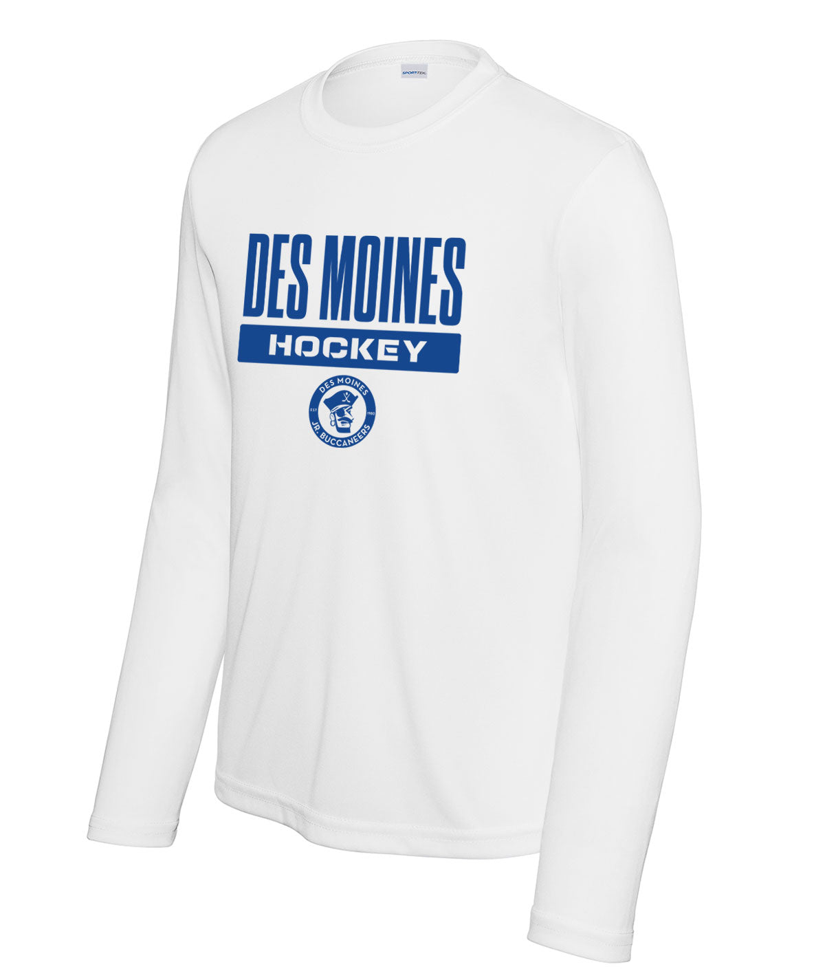 Des Moines Jr. Bucs Youth Long-Sleeve Performance Tee