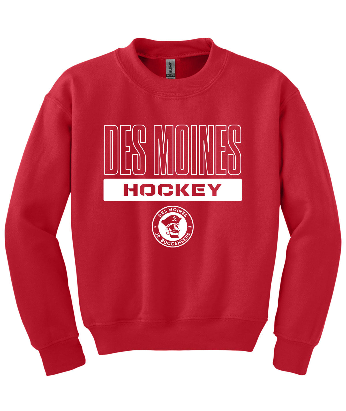 Des Moines Jr. Bucs Youth Crewneck Sweatshirt