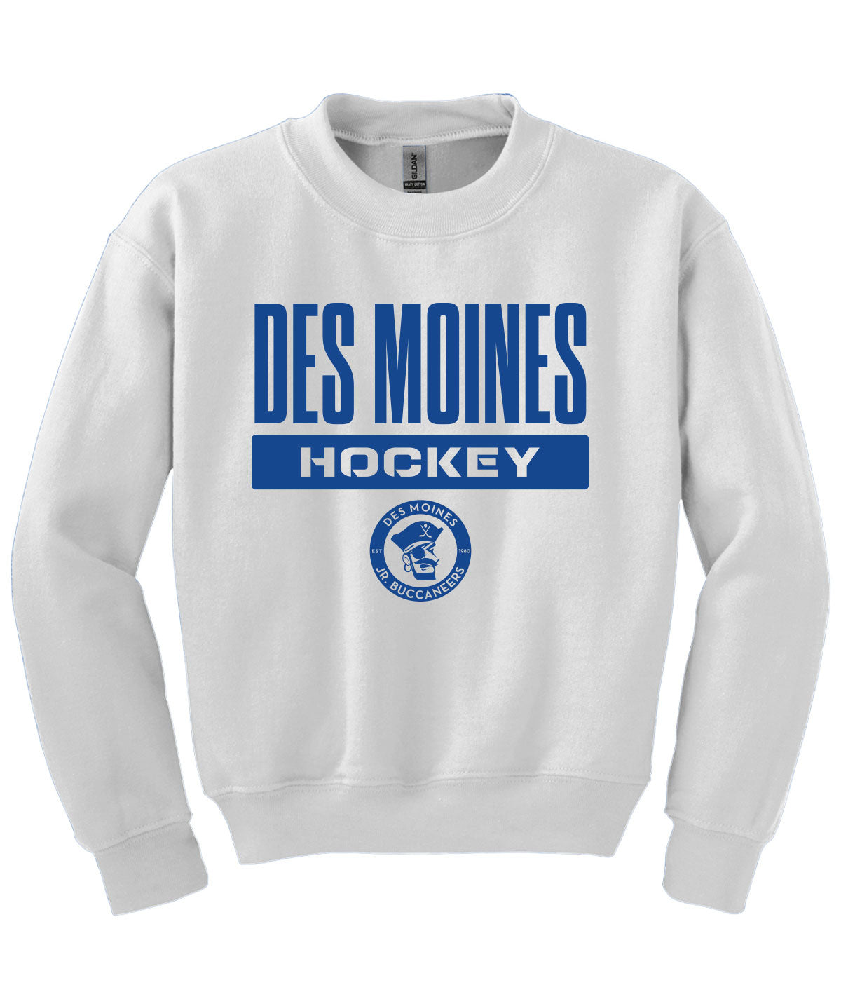 Des Moines Jr. Bucs Youth Crewneck Sweatshirt