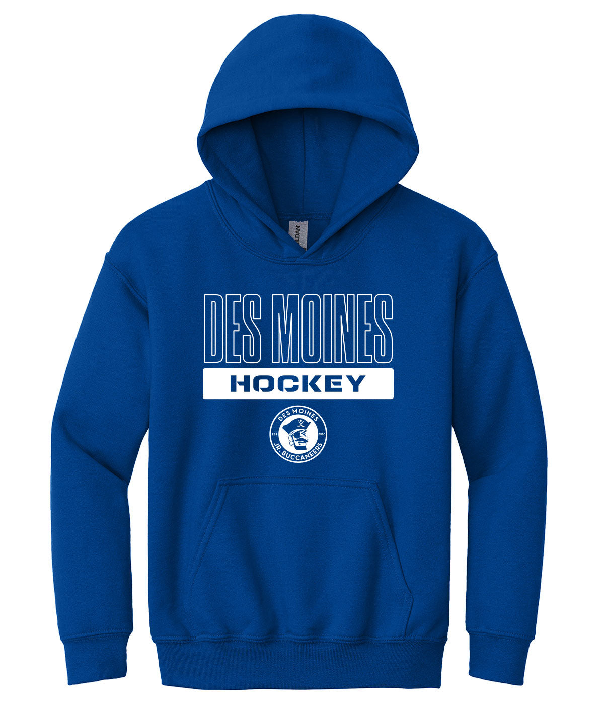 Des Moines Jr. Bucs Youth Hooded Sweatshirt