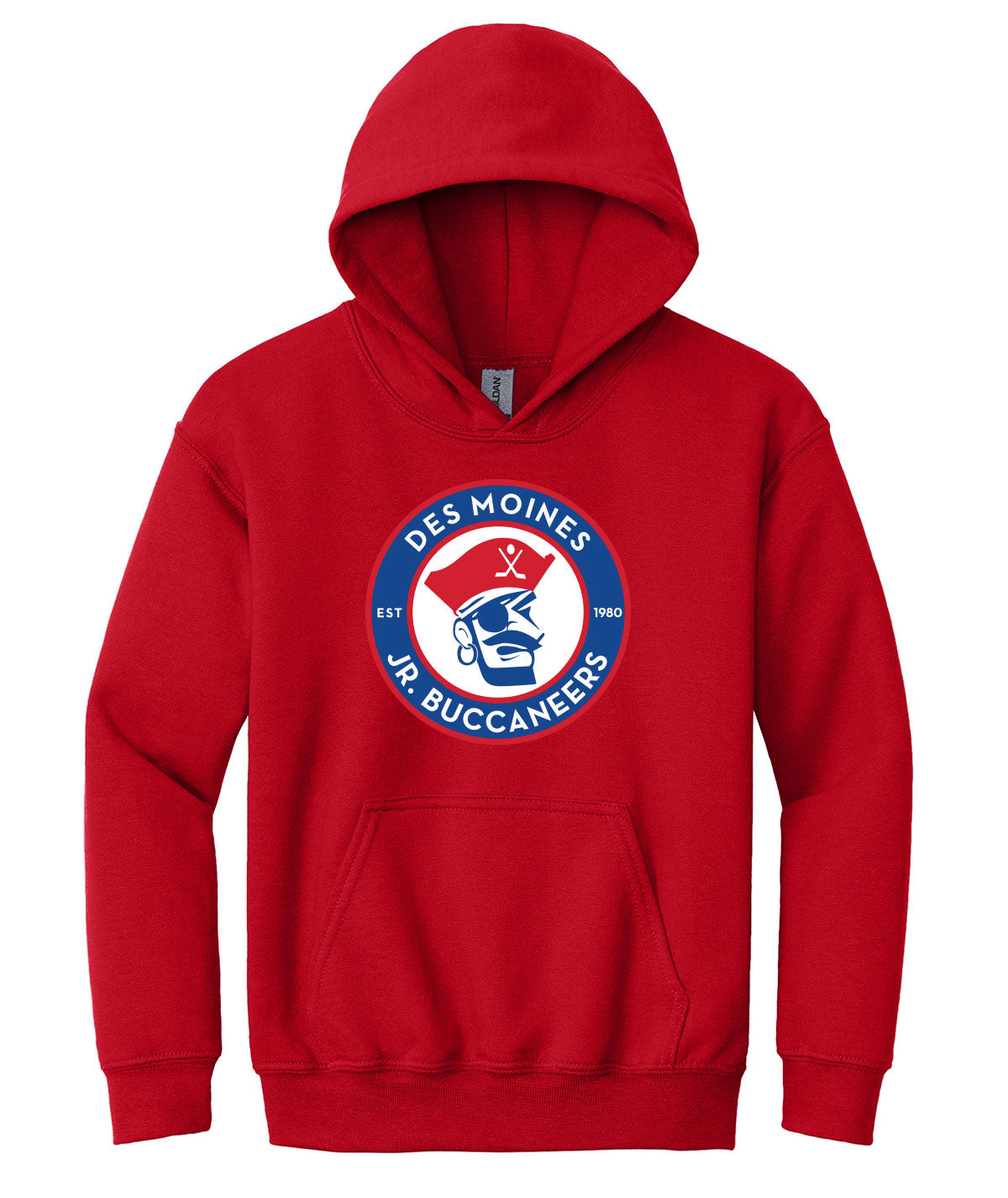 Des Moines Jr. Bucs Youth Hooded Sweatshirt