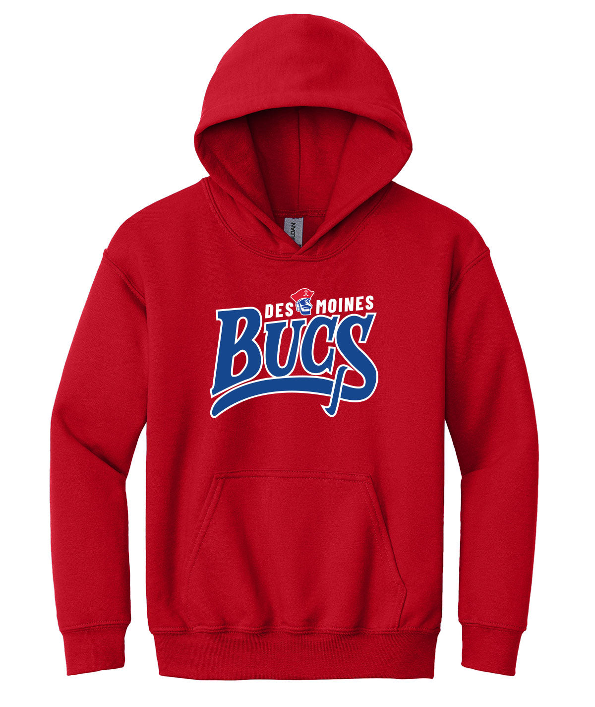 Des Moines Jr. Bucs Youth Hooded Sweatshirt