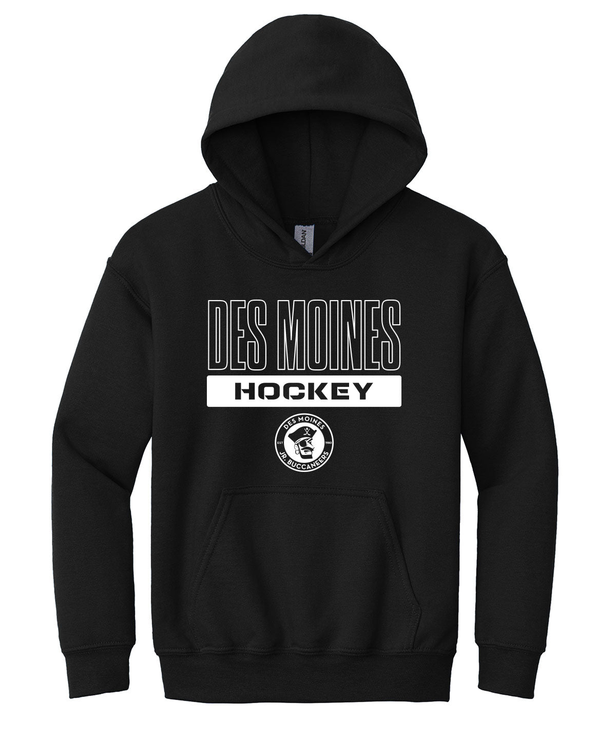 Des Moines Jr. Bucs Youth Hooded Sweatshirt