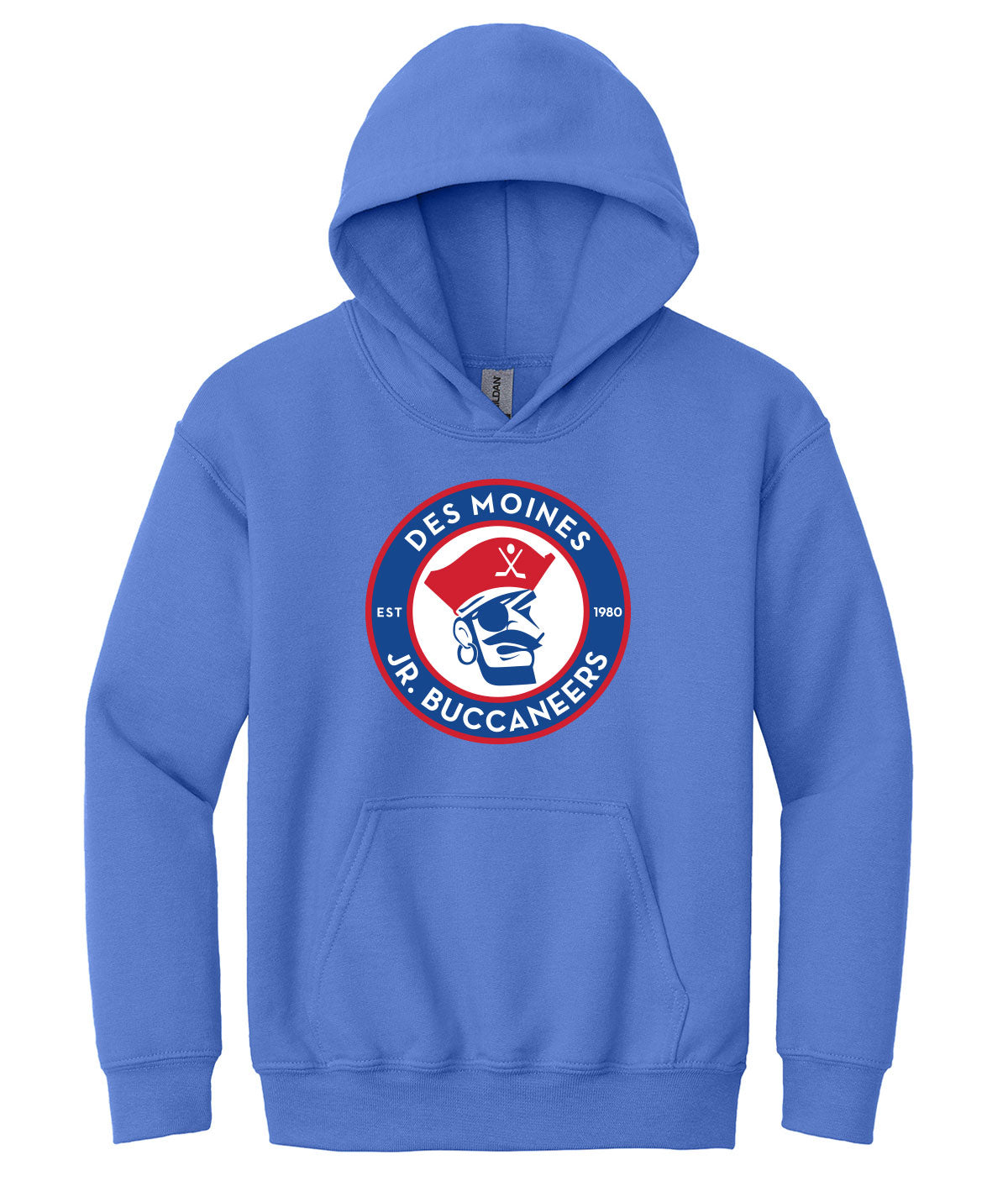 Des Moines Jr. Bucs Youth Hooded Sweatshirt