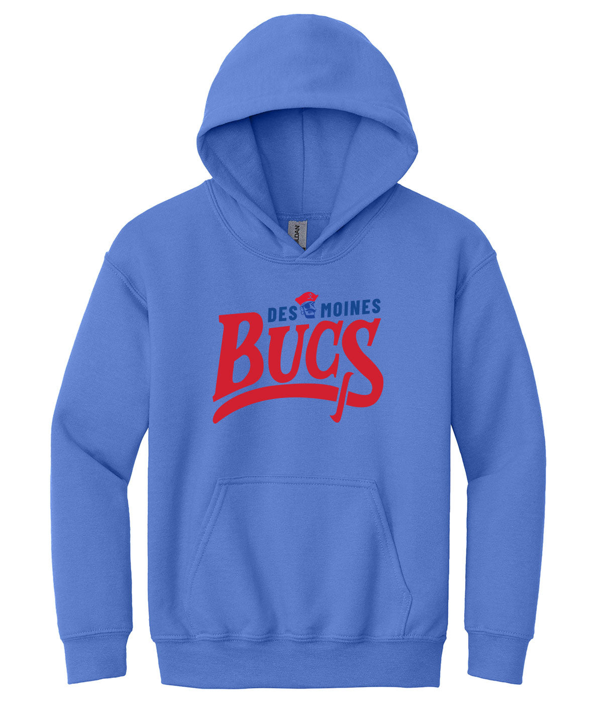 Des Moines Jr. Bucs Youth Hooded Sweatshirt
