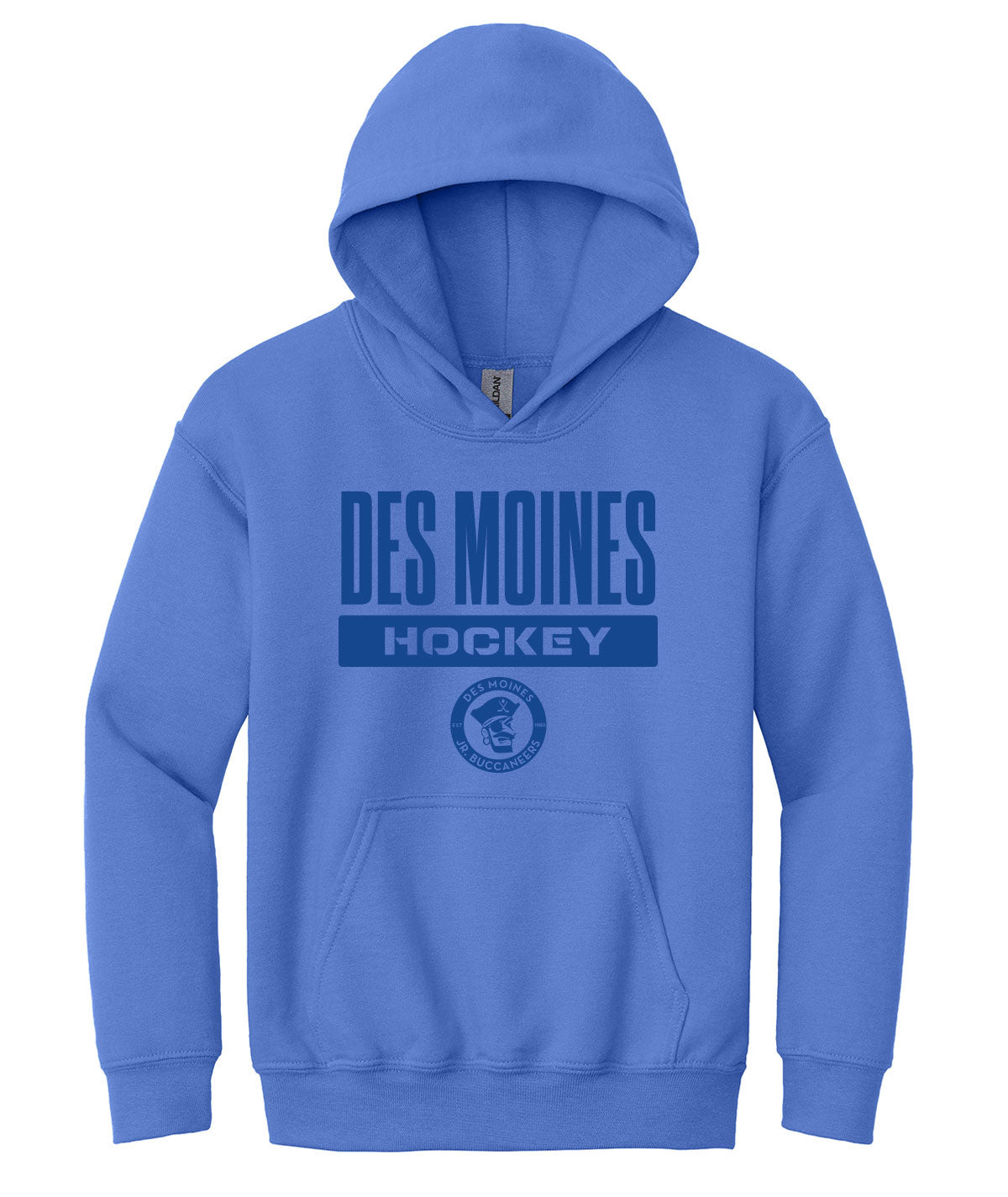 Des Moines Jr. Bucs Youth Hooded Sweatshirt