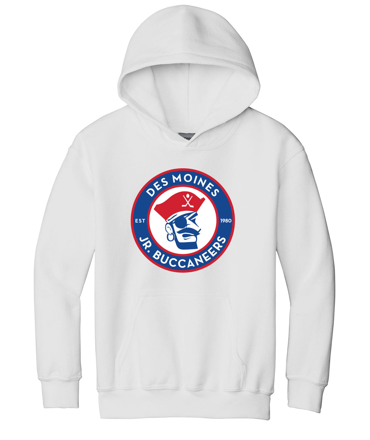 Des Moines Jr. Bucs Youth Hooded Sweatshirt