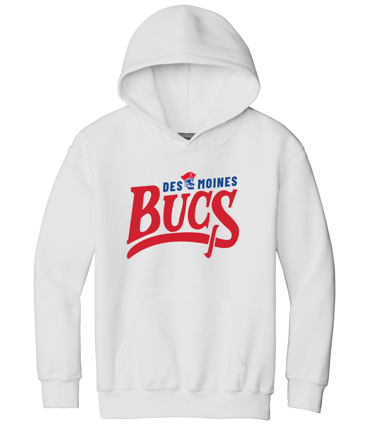 Des Moines Jr. Bucs Youth Hooded Sweatshirt
