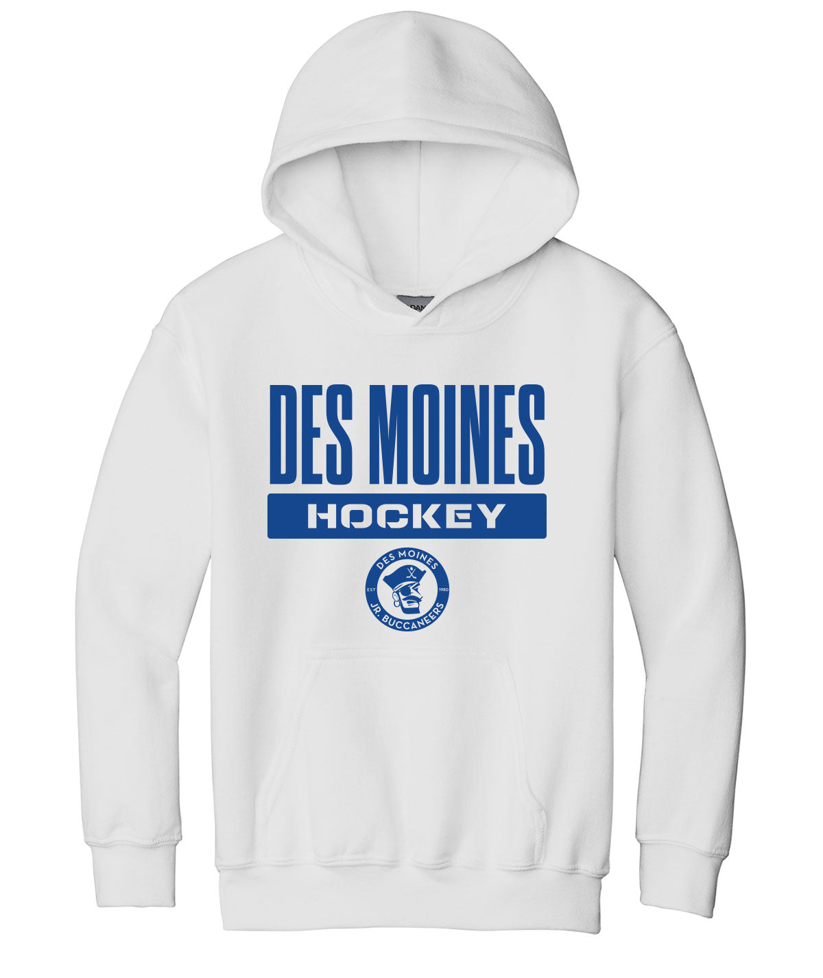Des Moines Jr. Bucs Youth Hooded Sweatshirt