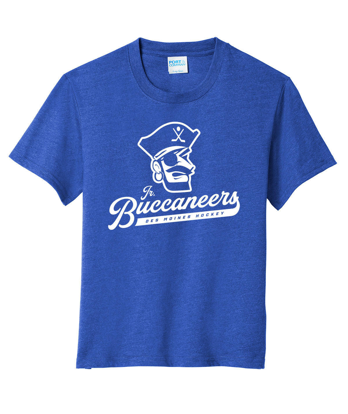 Des Moines Jr. Buccaneers Script Youth Soft Tee