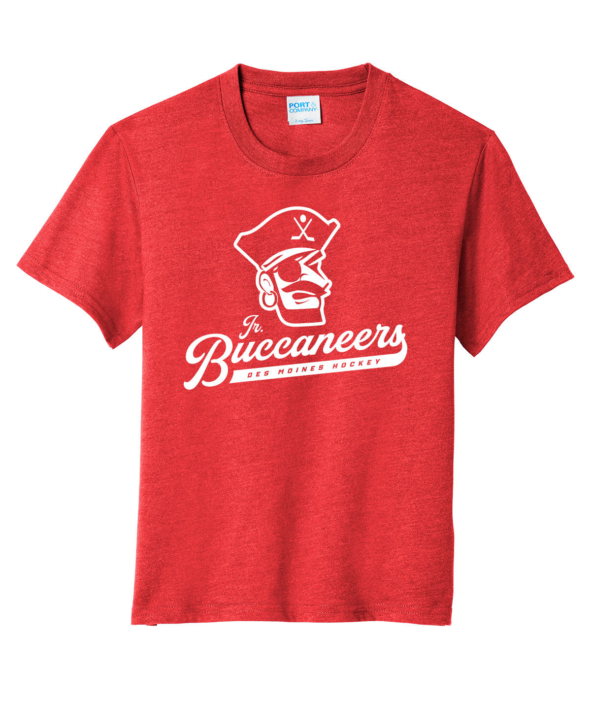 Des Moines Jr. Buccaneers Script Youth Soft Tee