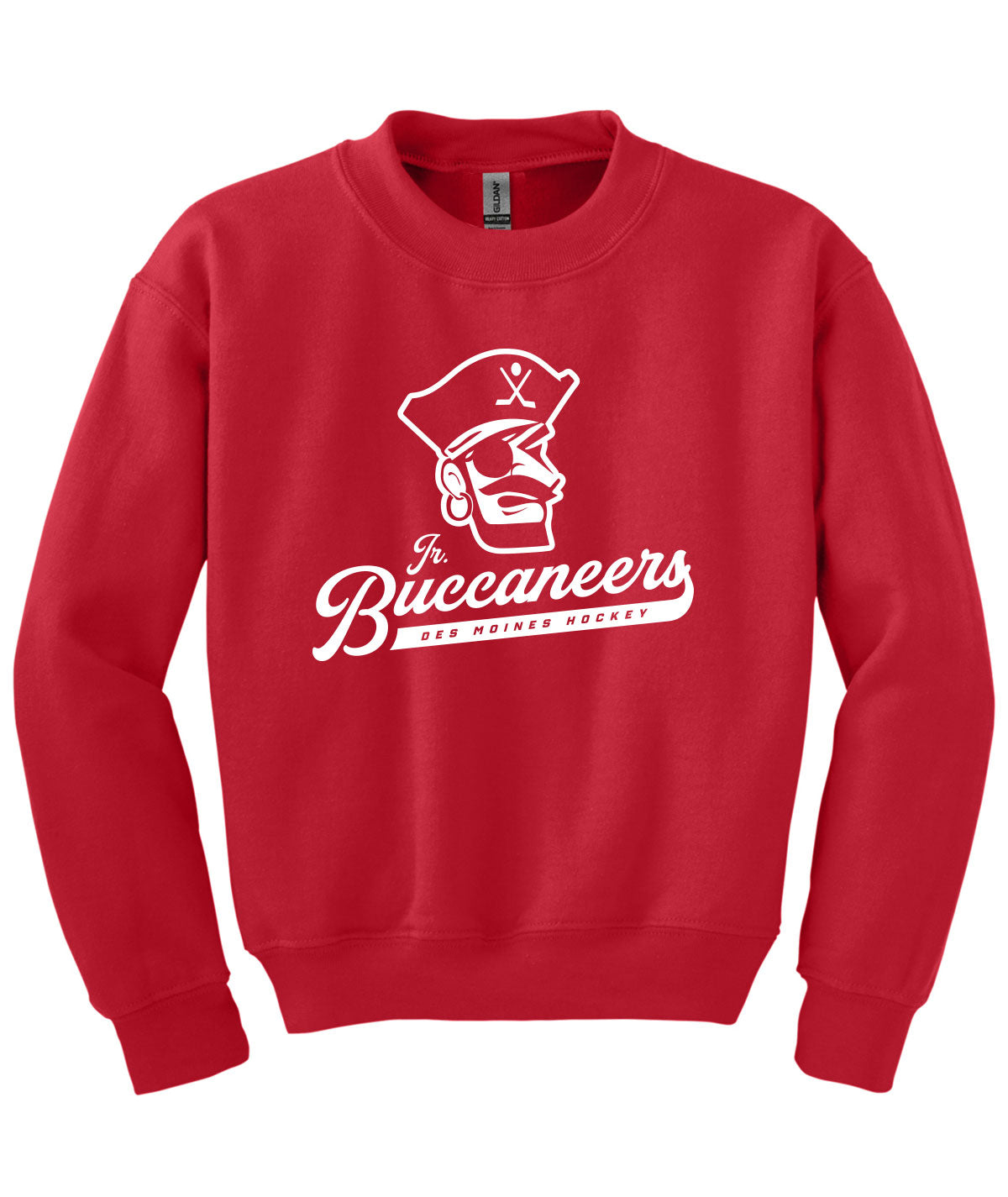 Des Moines Jr. Buccaneers Script Youth Crewneck Sweatshirt