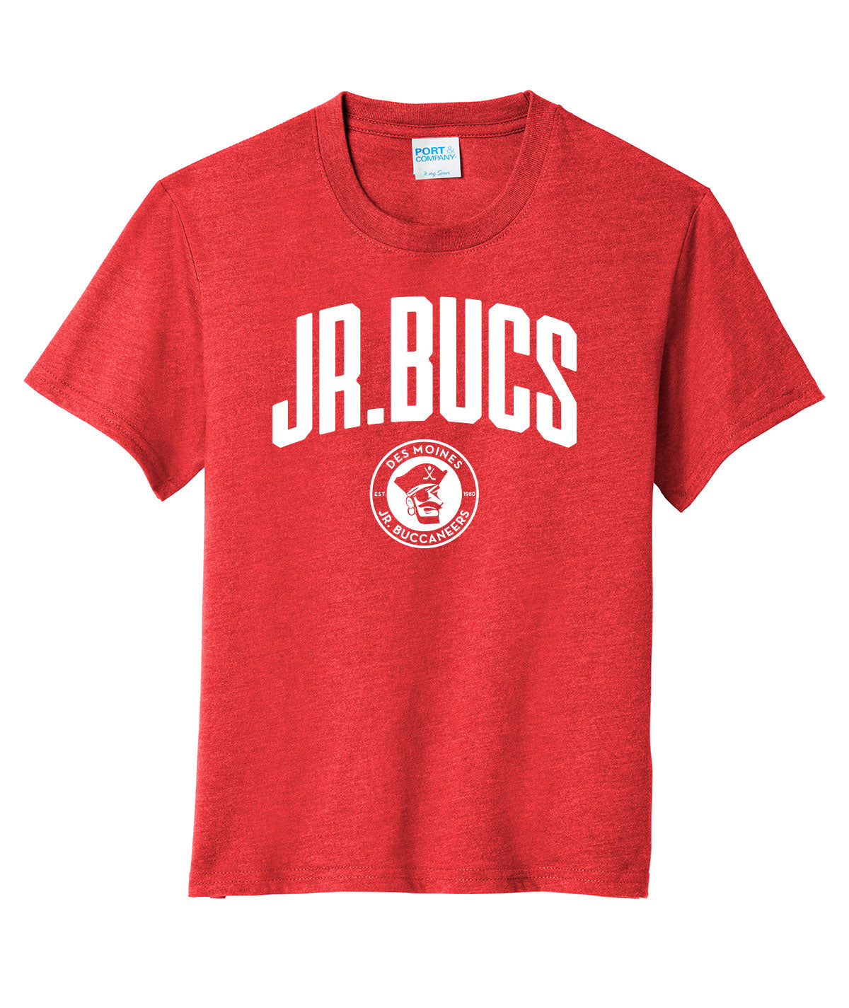 Des Moines Jr. Bucs Arch Youth Soft Tee