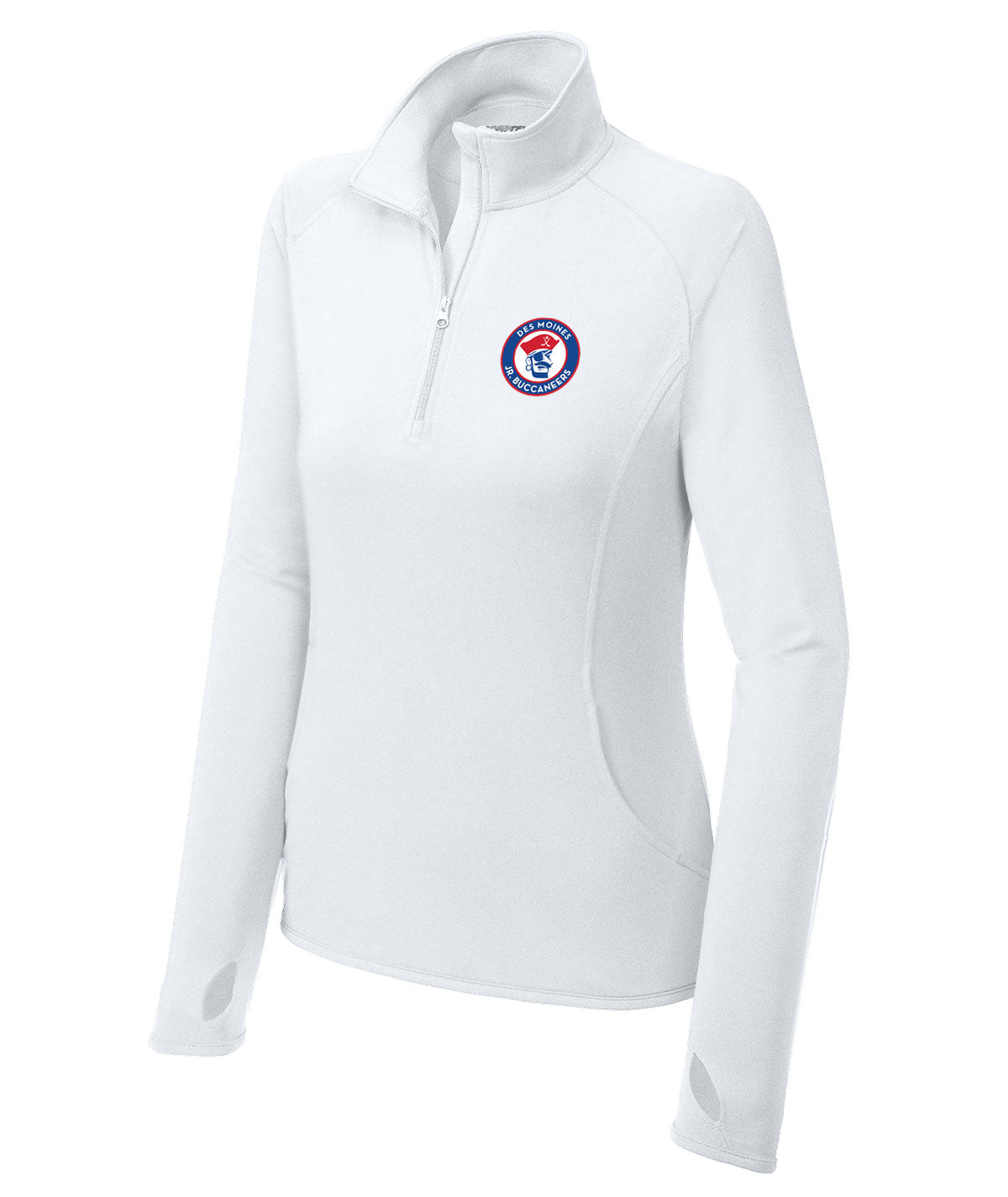 Des Moines Jr. Bucs Womens 1/4 Zip Solid Pullover