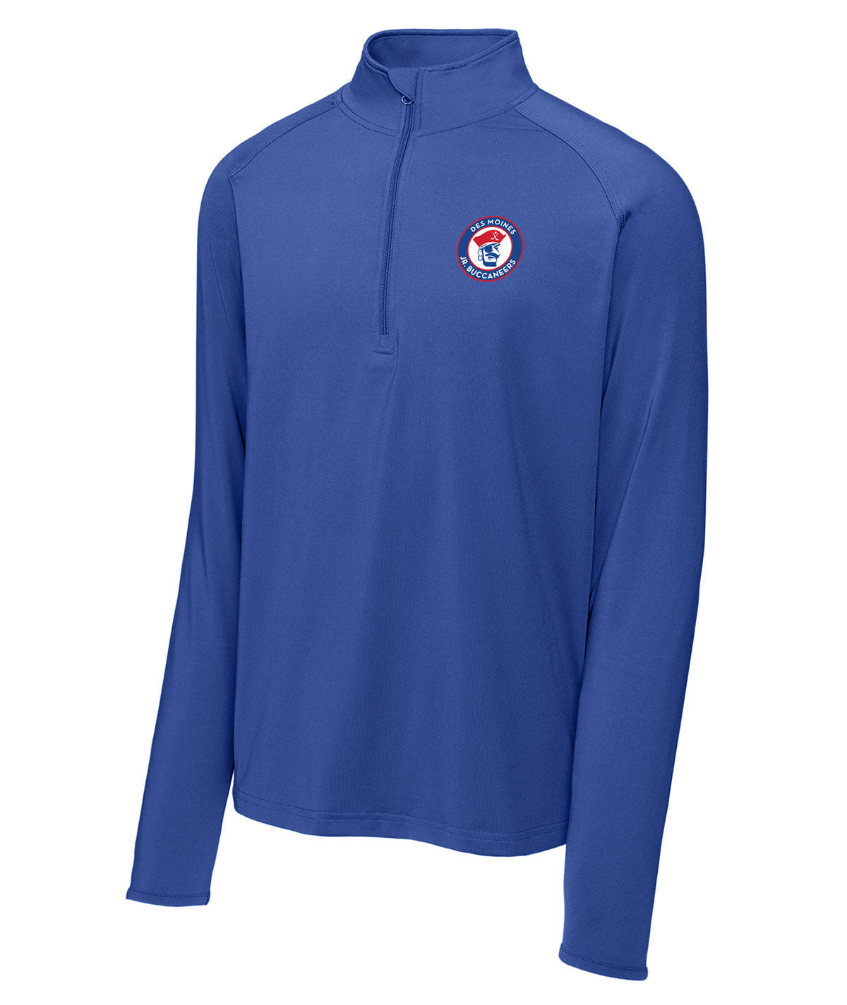 Des Moines Jr. Bucs Mens 1/4 Zip Solid Pullover