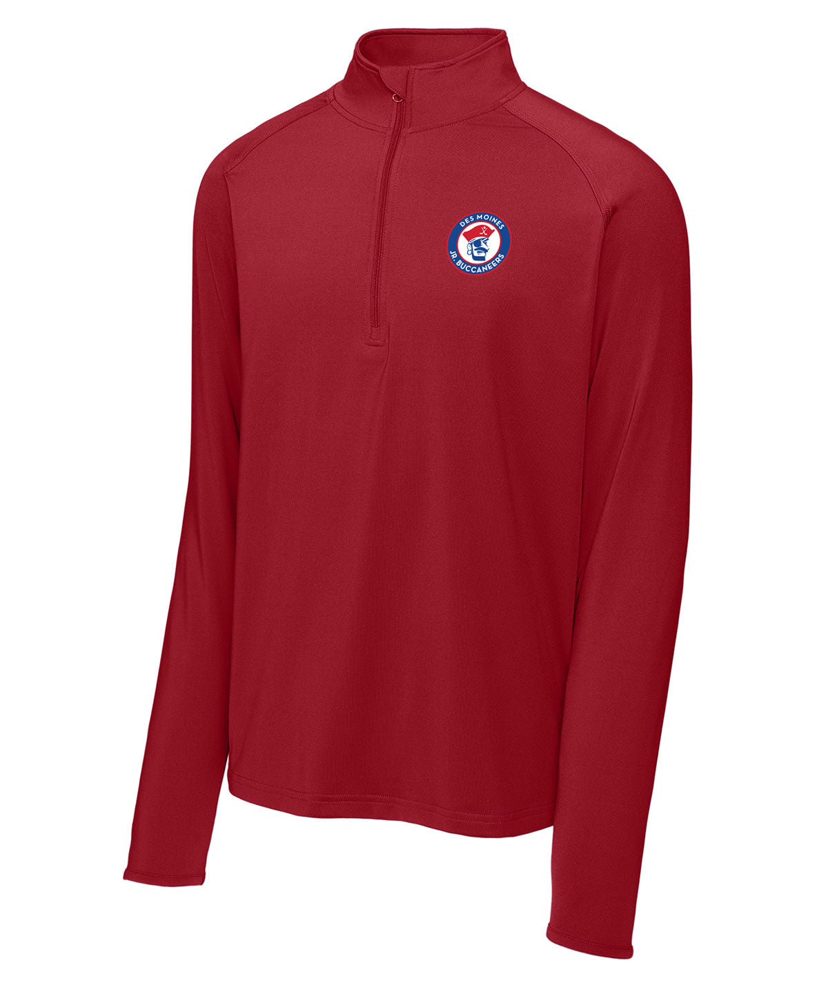 Des Moines Jr. Bucs Mens 1/4 Zip Solid Pullover