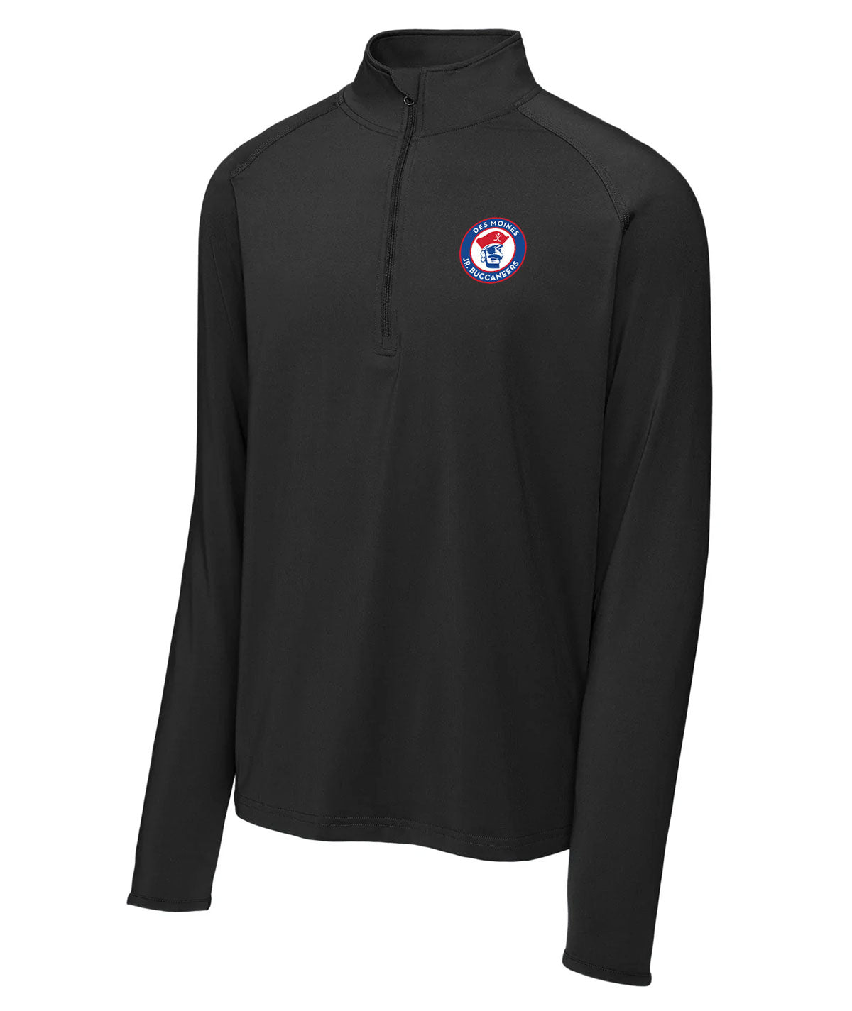 Des Moines Jr. Bucs Mens 1/4 Zip Solid Pullover