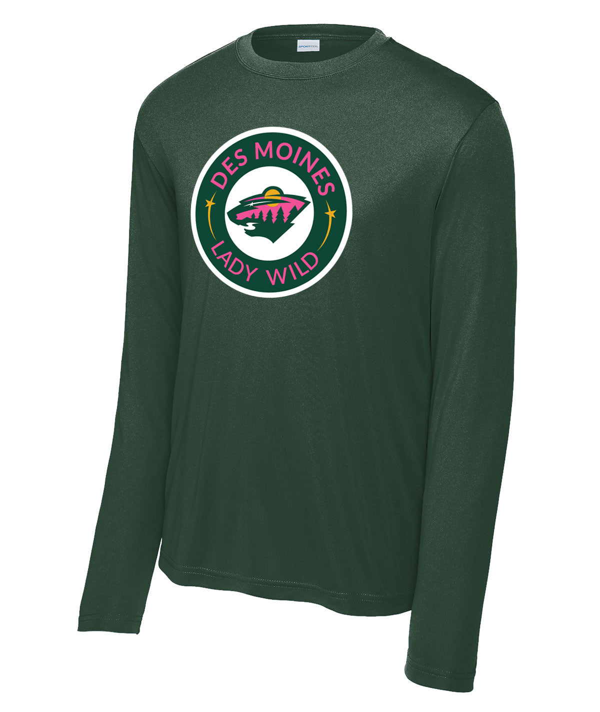 Des Moines Lady Wild Long-Sleeve Performance Tee