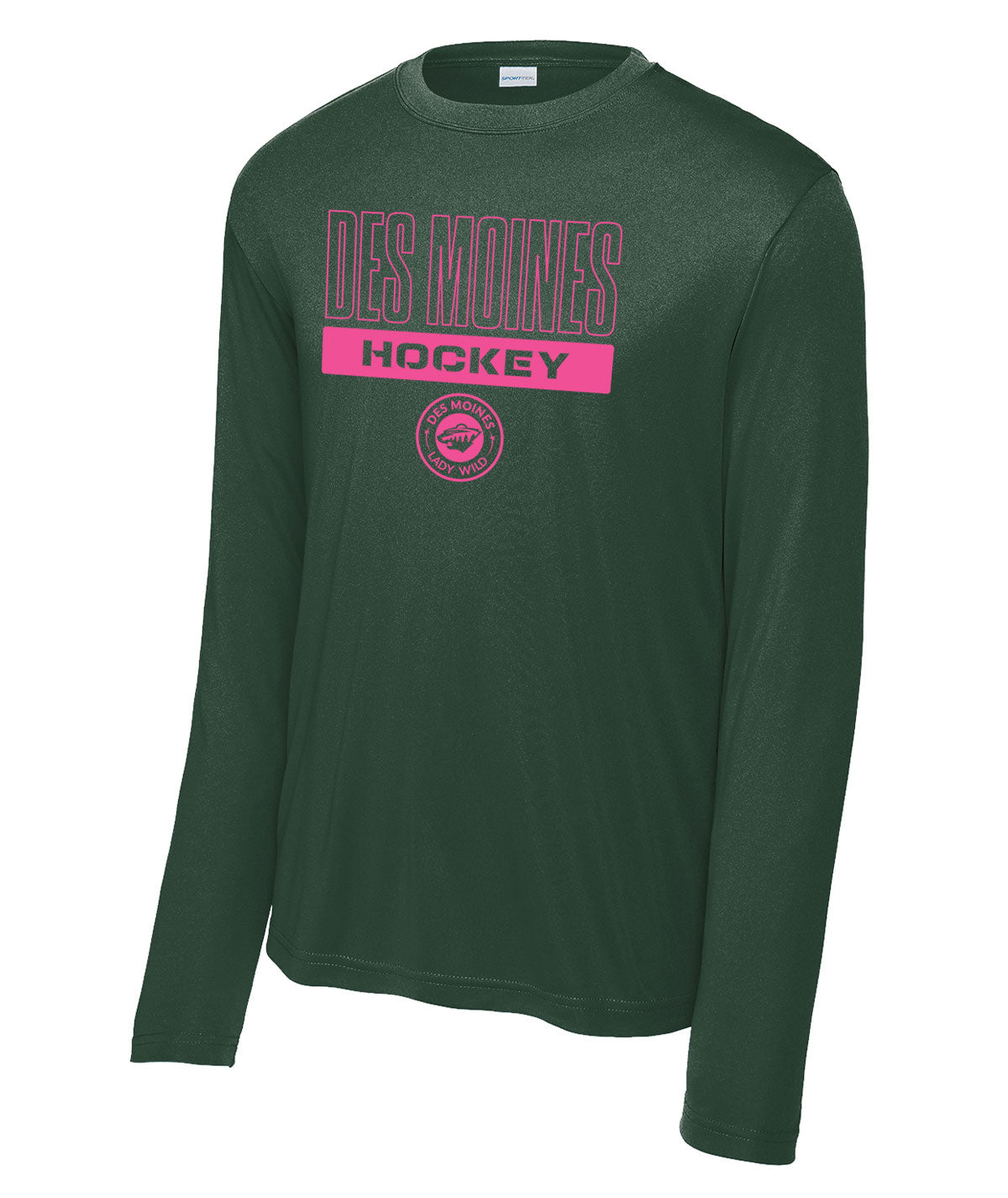 Des Moines Lady Wild Long-Sleeve Performance Tee