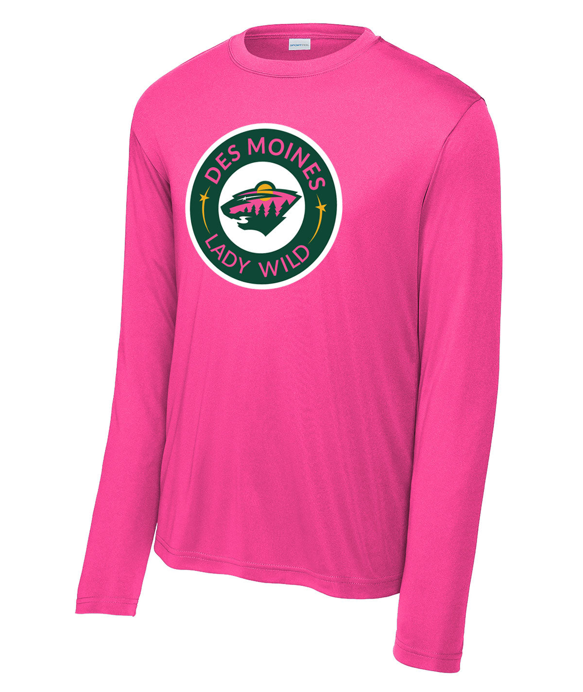 Des Moines Lady Wild Long-Sleeve Performance Tee