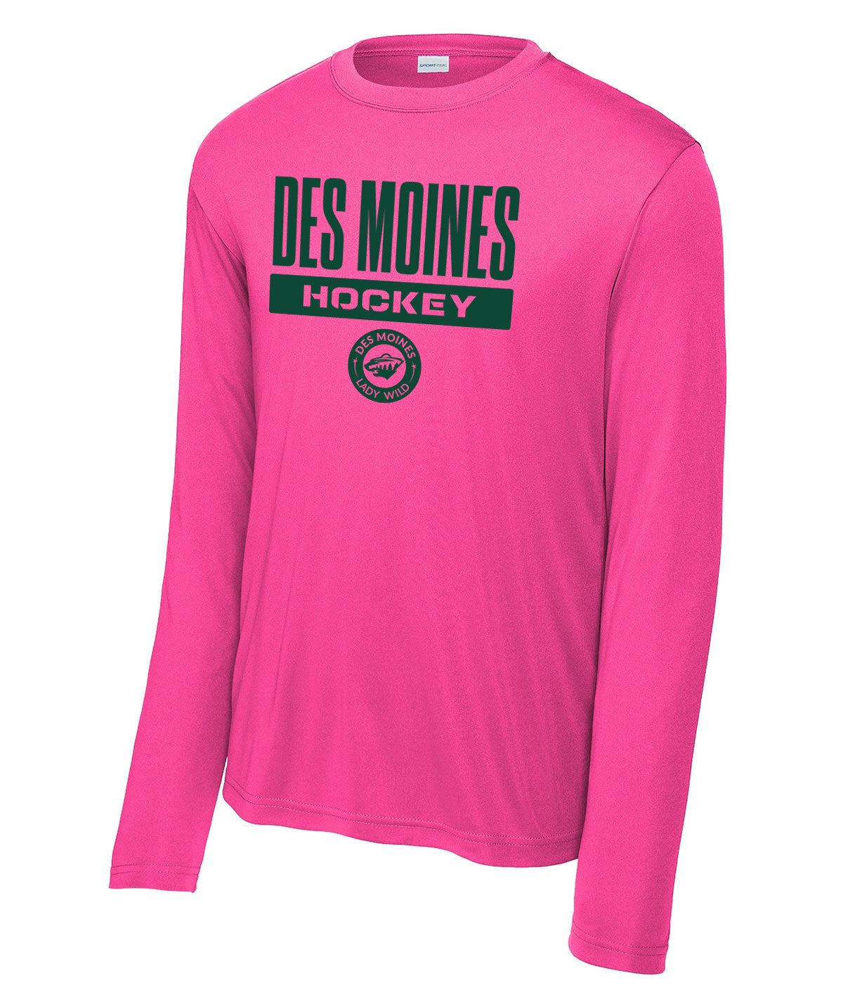 Des Moines Lady Wild Long-Sleeve Performance Tee