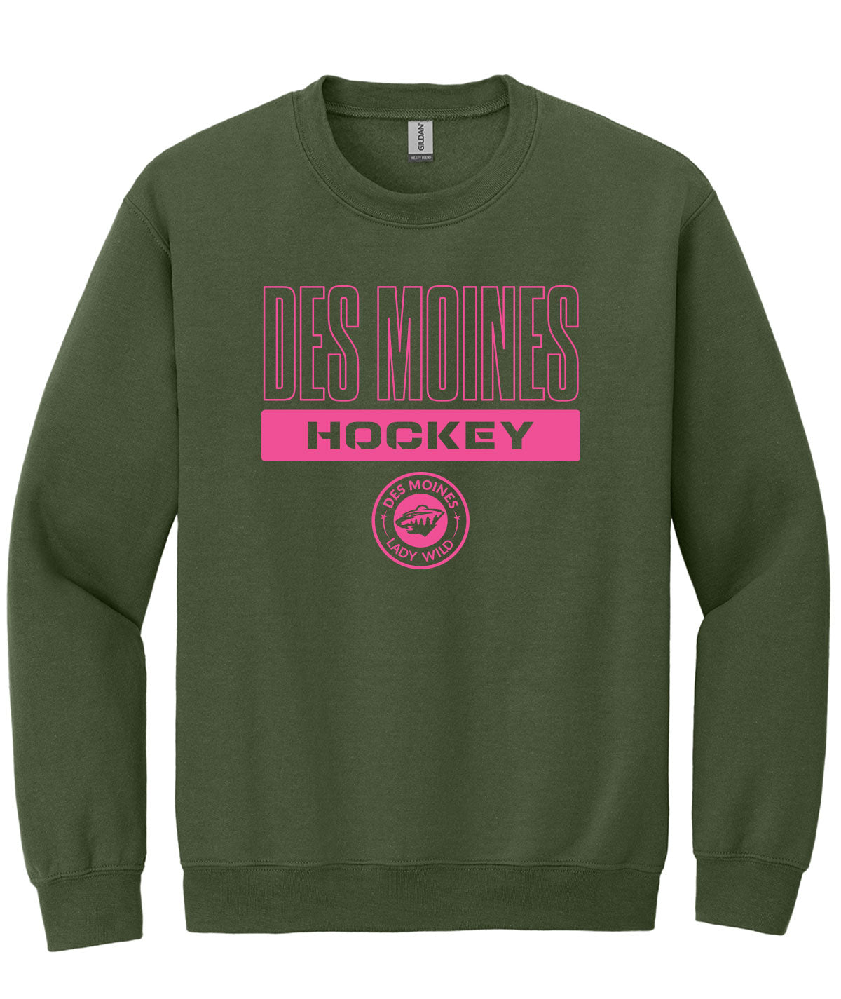 Des Moines Lady Wild Crewneck Sweatshirt