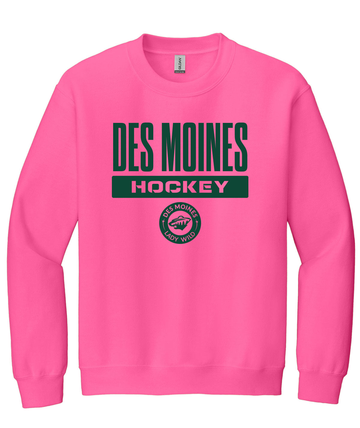 Des Moines Lady Wild Crewneck Sweatshirt