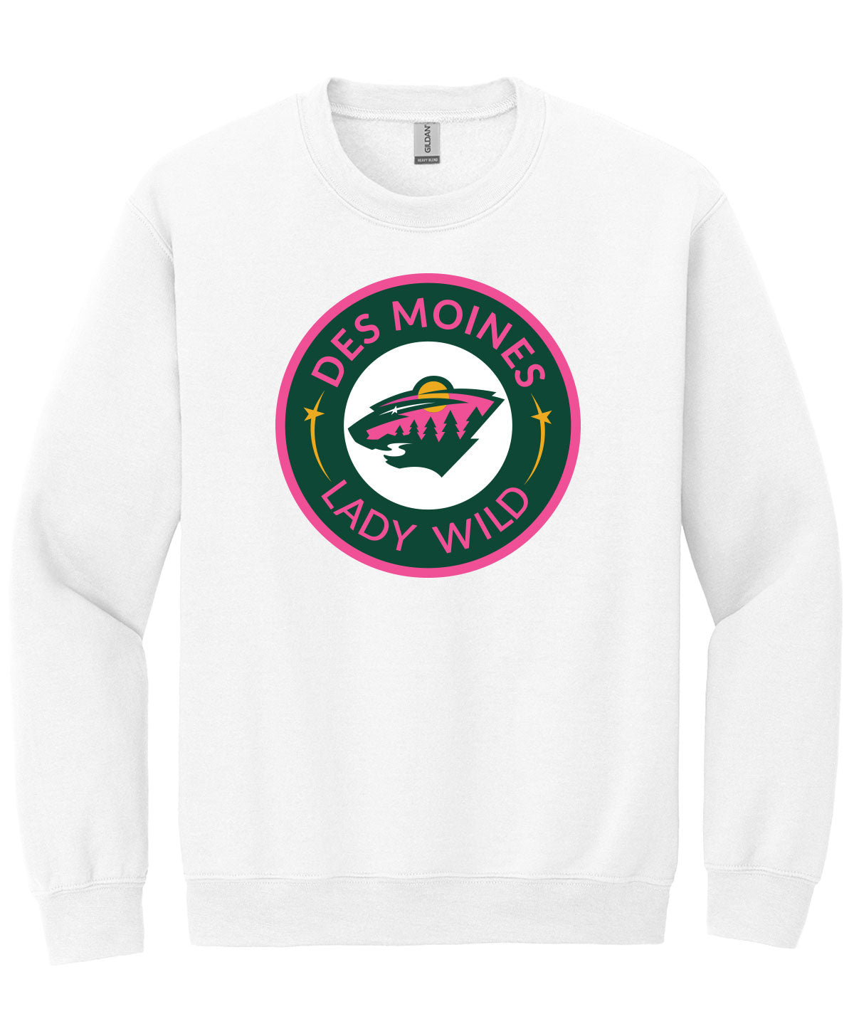 Des Moines Lady Wild Crewneck Sweatshirt